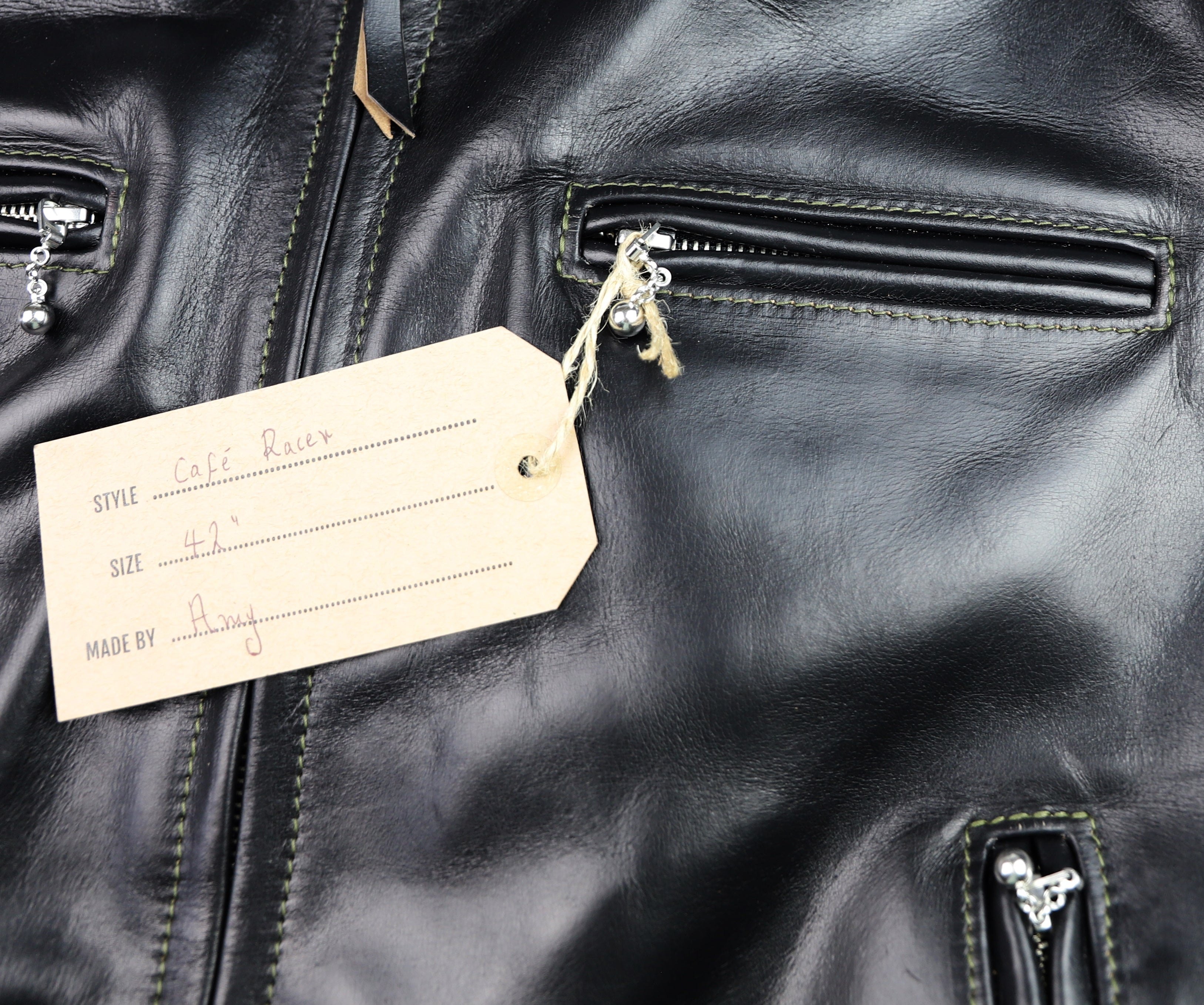 Aero Cafe' Racer, size 42, Black CXL Steerhide