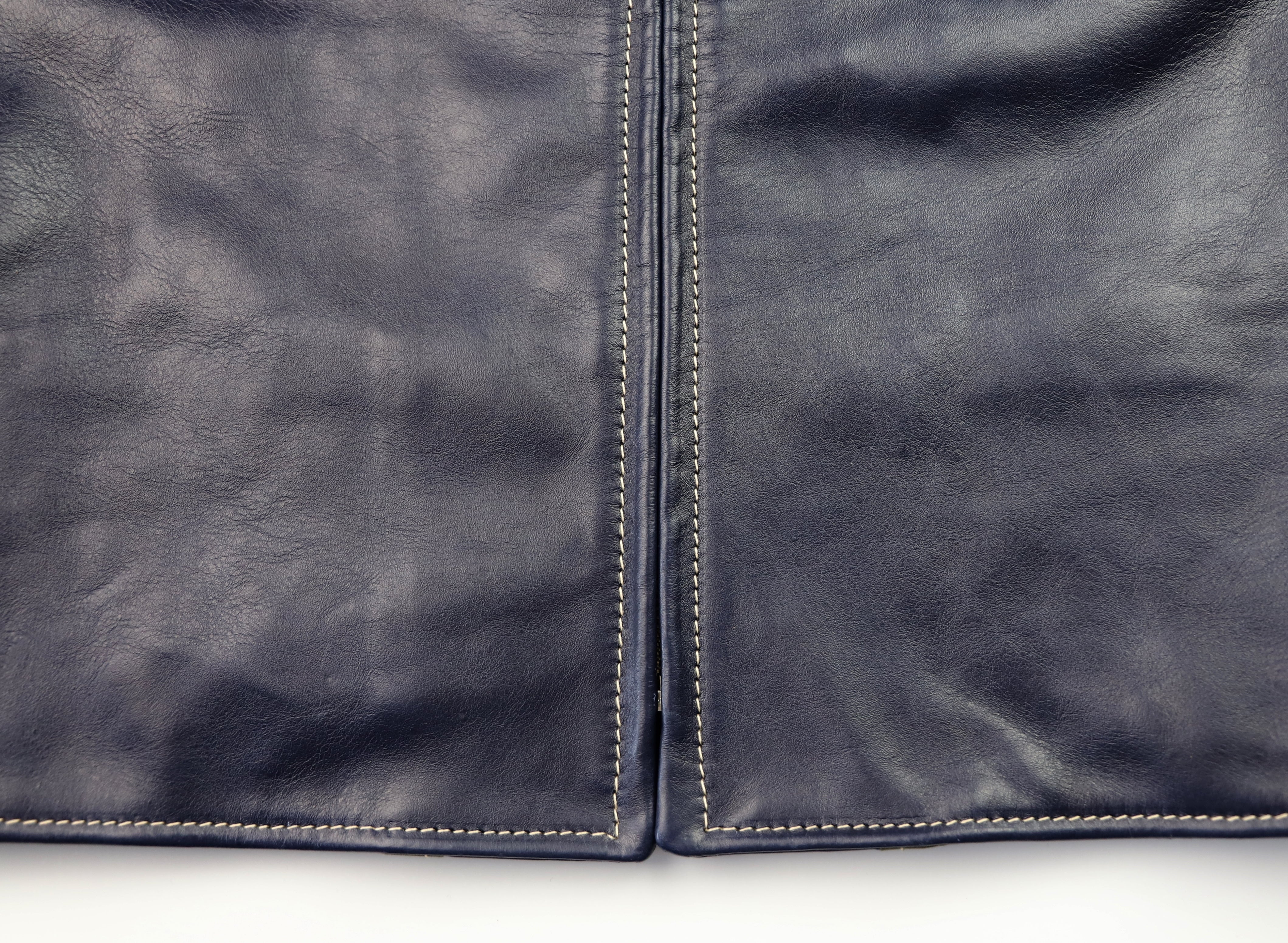 Aero Cafe Racer, size 46, Blue Vicenza Horsehide