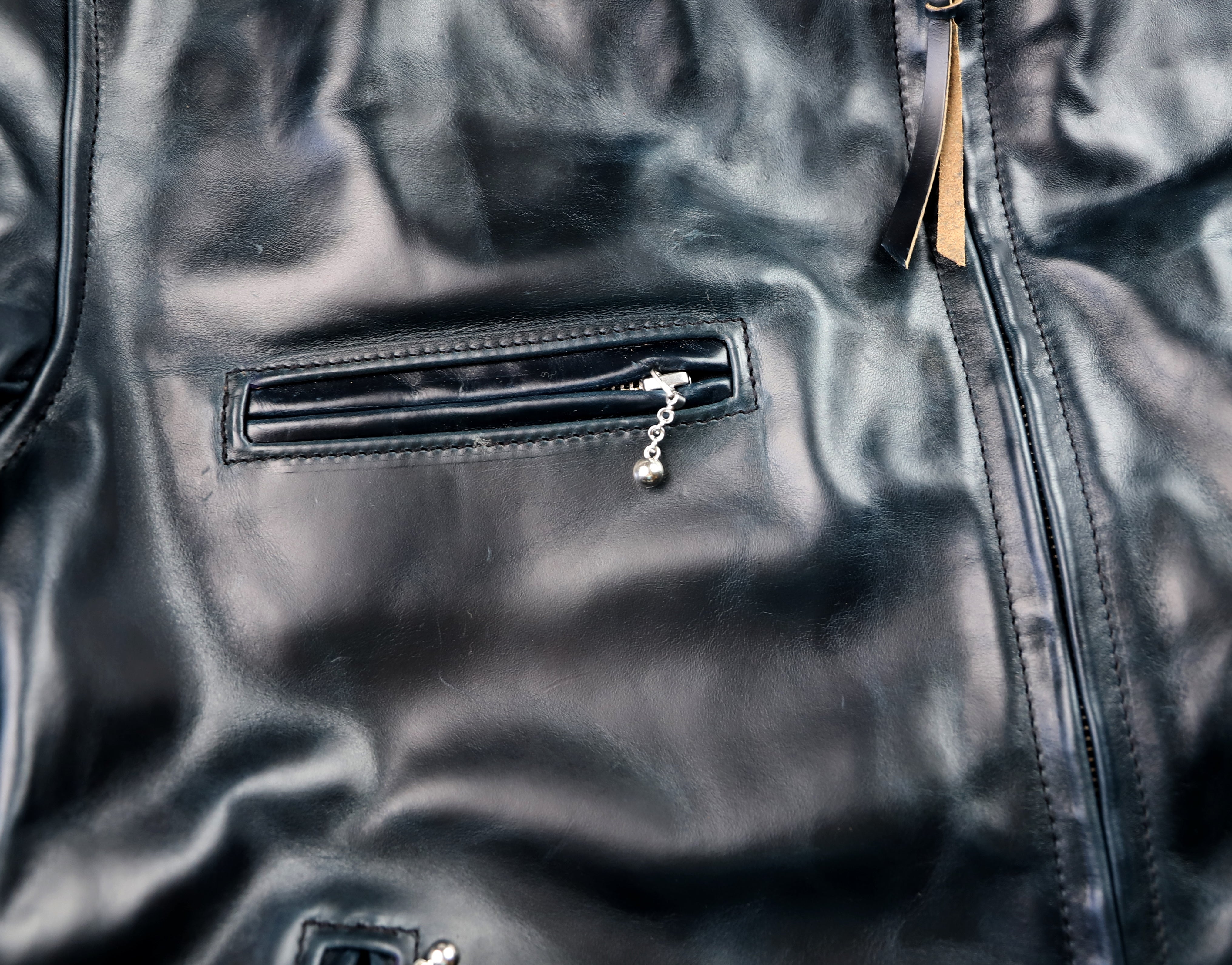 Aero Cafe' Racer, size 44, Midnight Blue CXL Horsehide