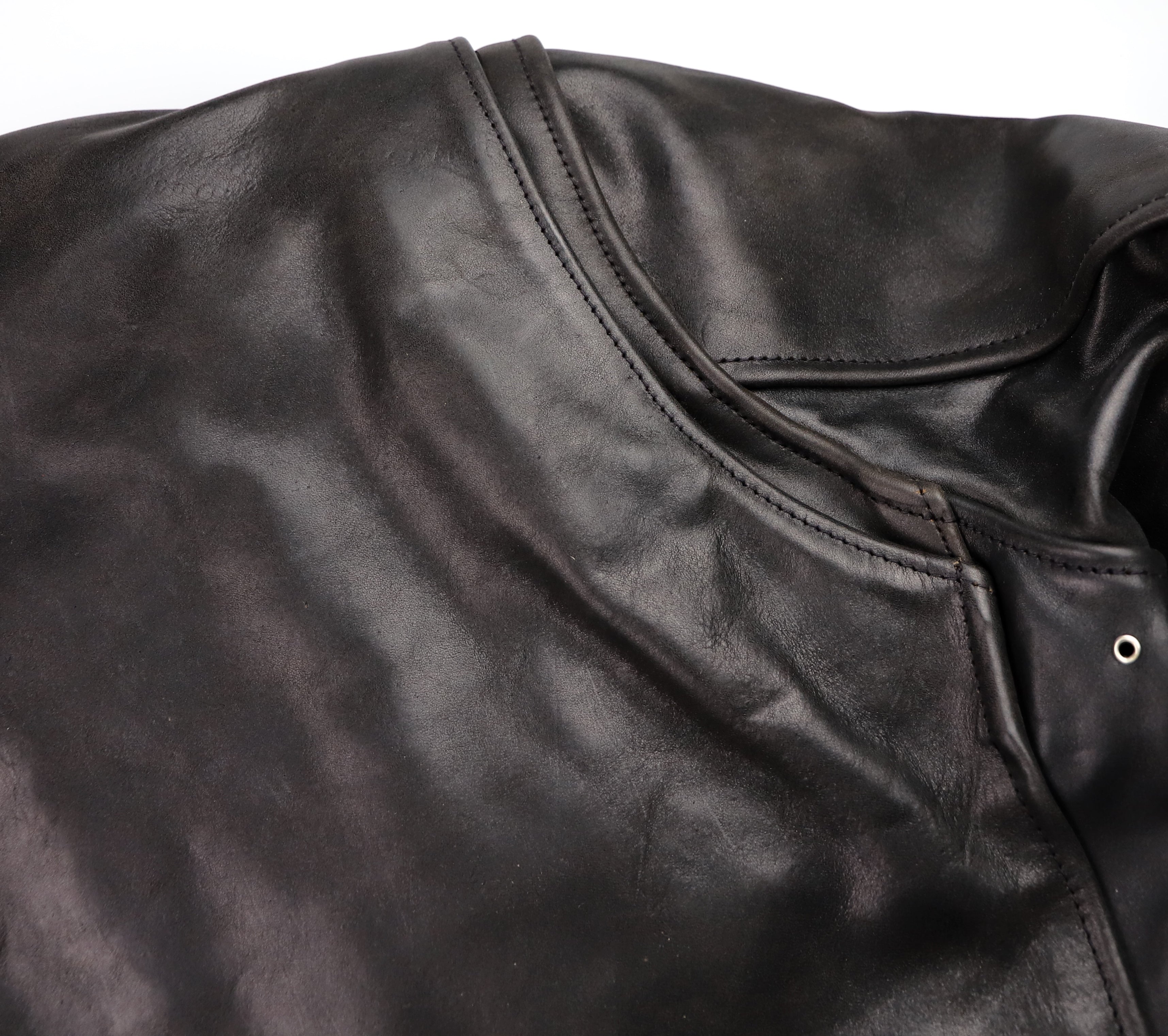 Aero Cafe' Racer, size 42, Tumbled Black CXL Horsehide