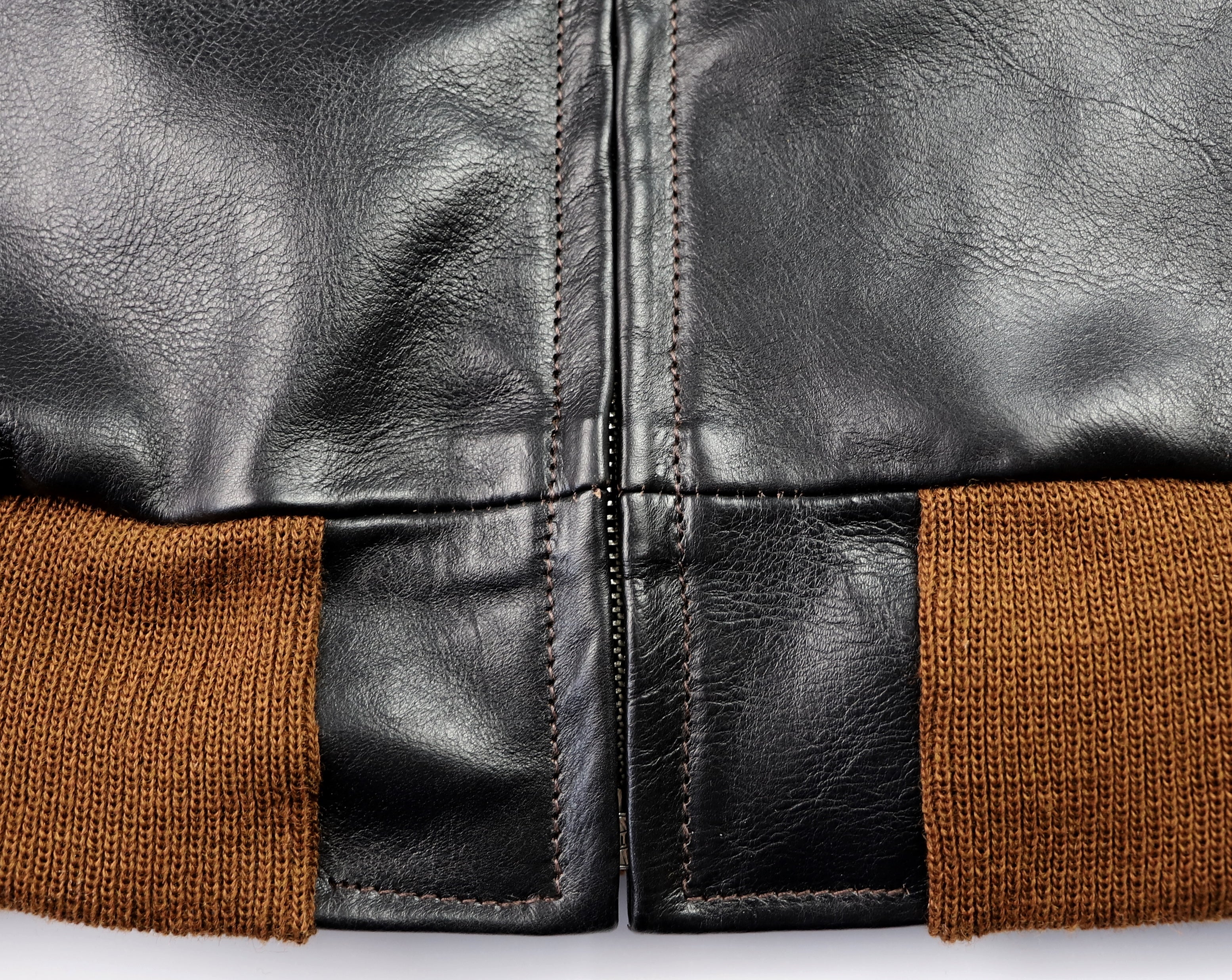 Aero College Jacket, size 38 (fits like 40), Blackened Brown Vicenza Horsehide