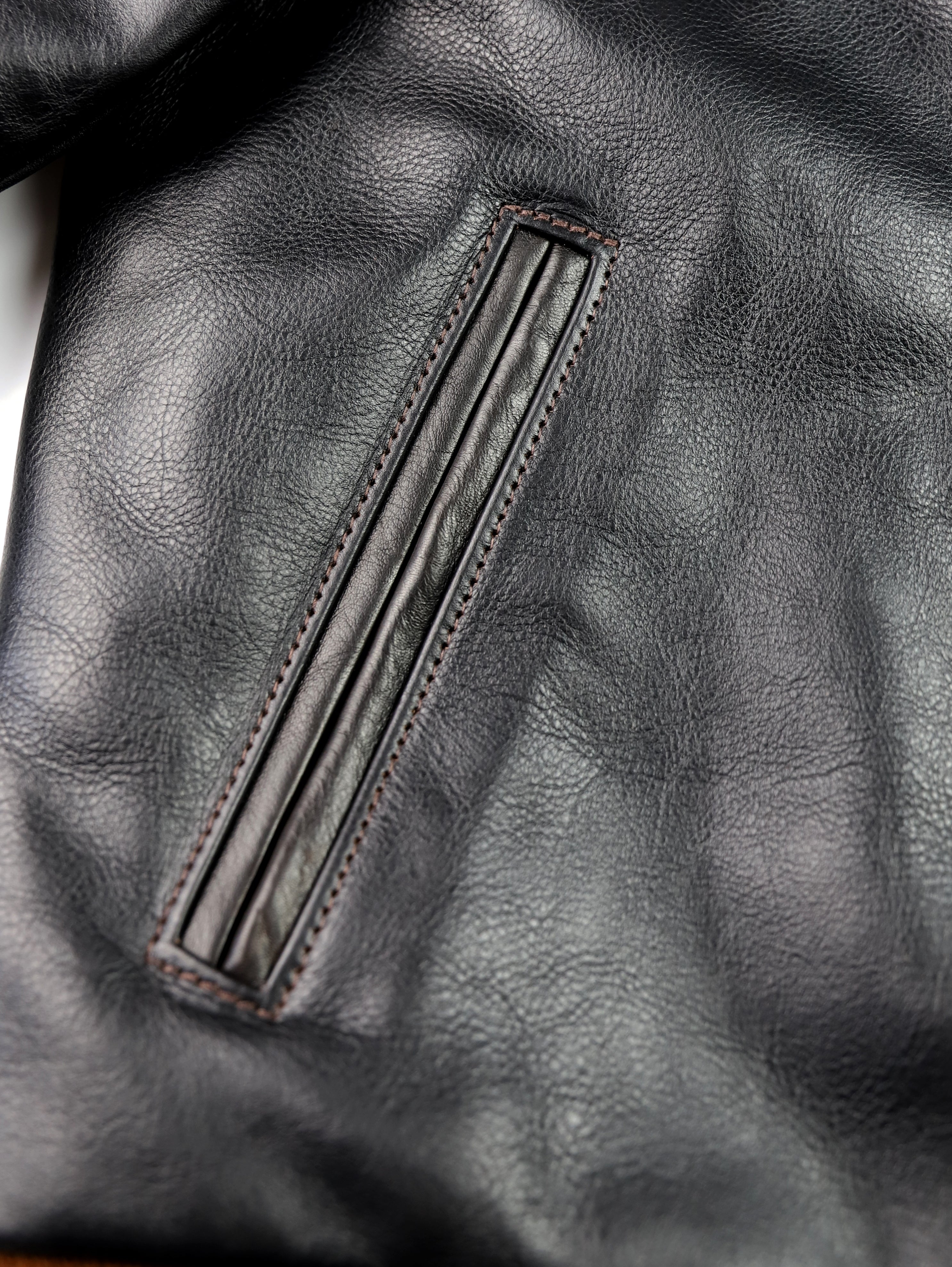 Aero College Jacket, size 38 (fits like 40), Blackened Brown Vicenza Horsehide