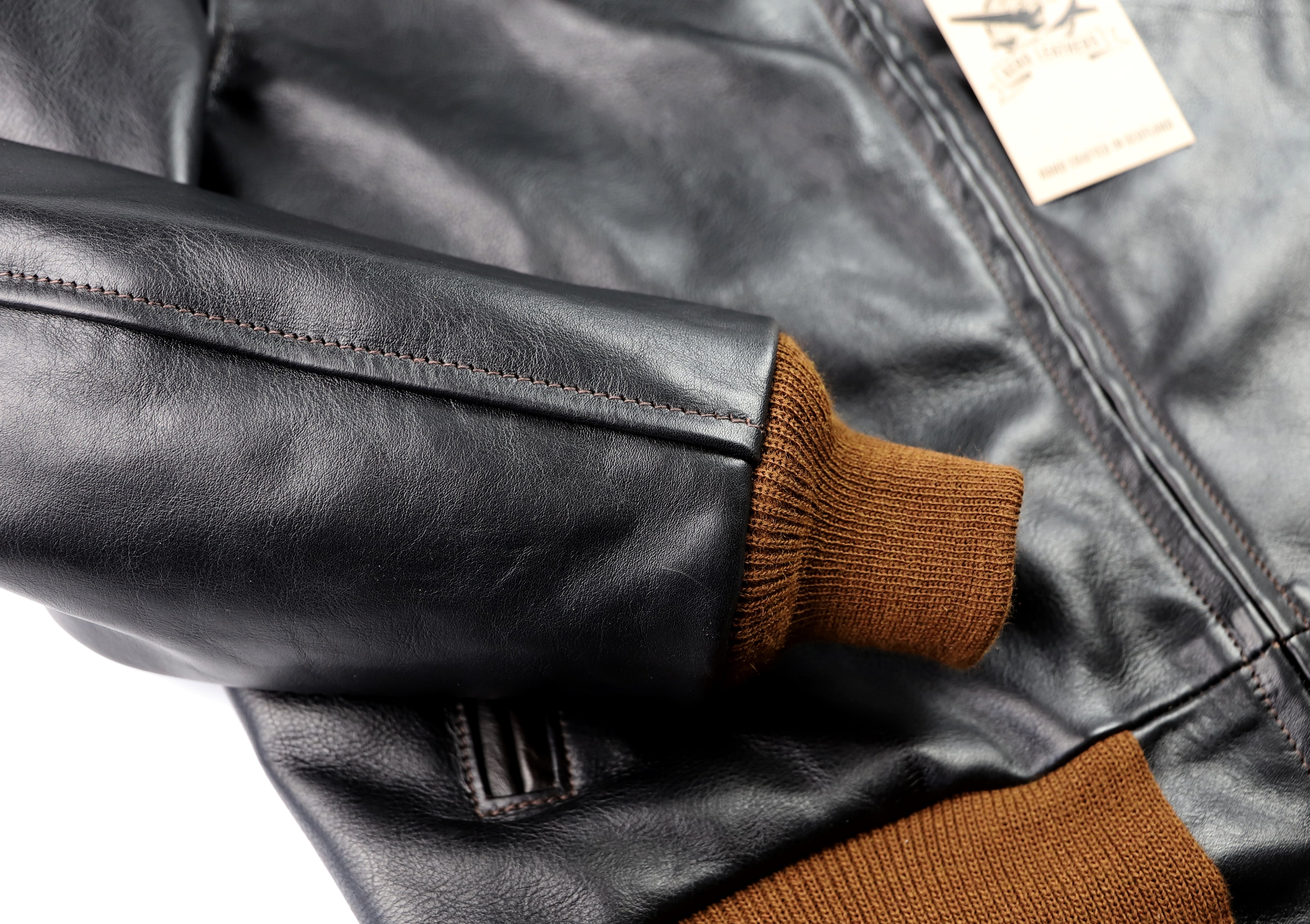 Aero College Jacket, size 38 (fits like 40), Blackened Brown Vicenza Horsehide