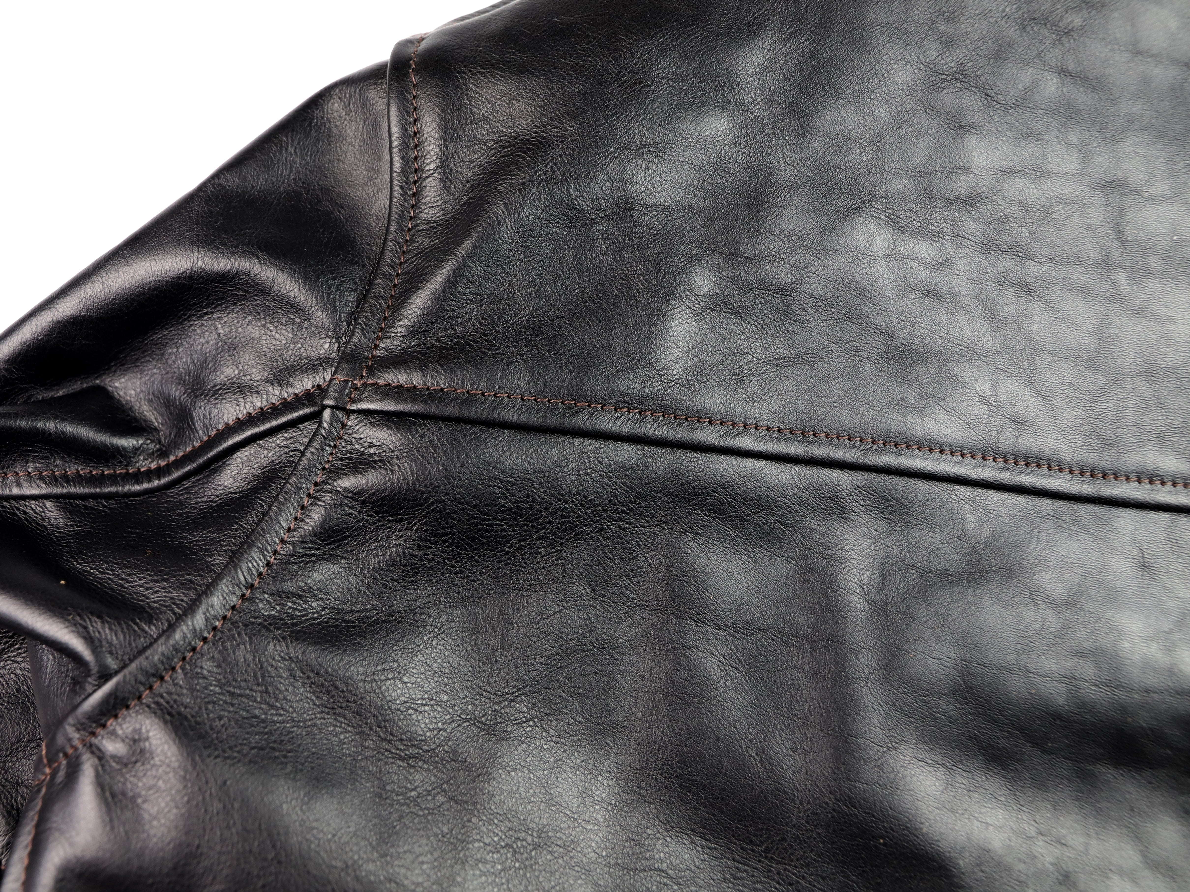 Aero College Jacket, size 38 (fits like 40), Blackened Brown Vicenza Horsehide