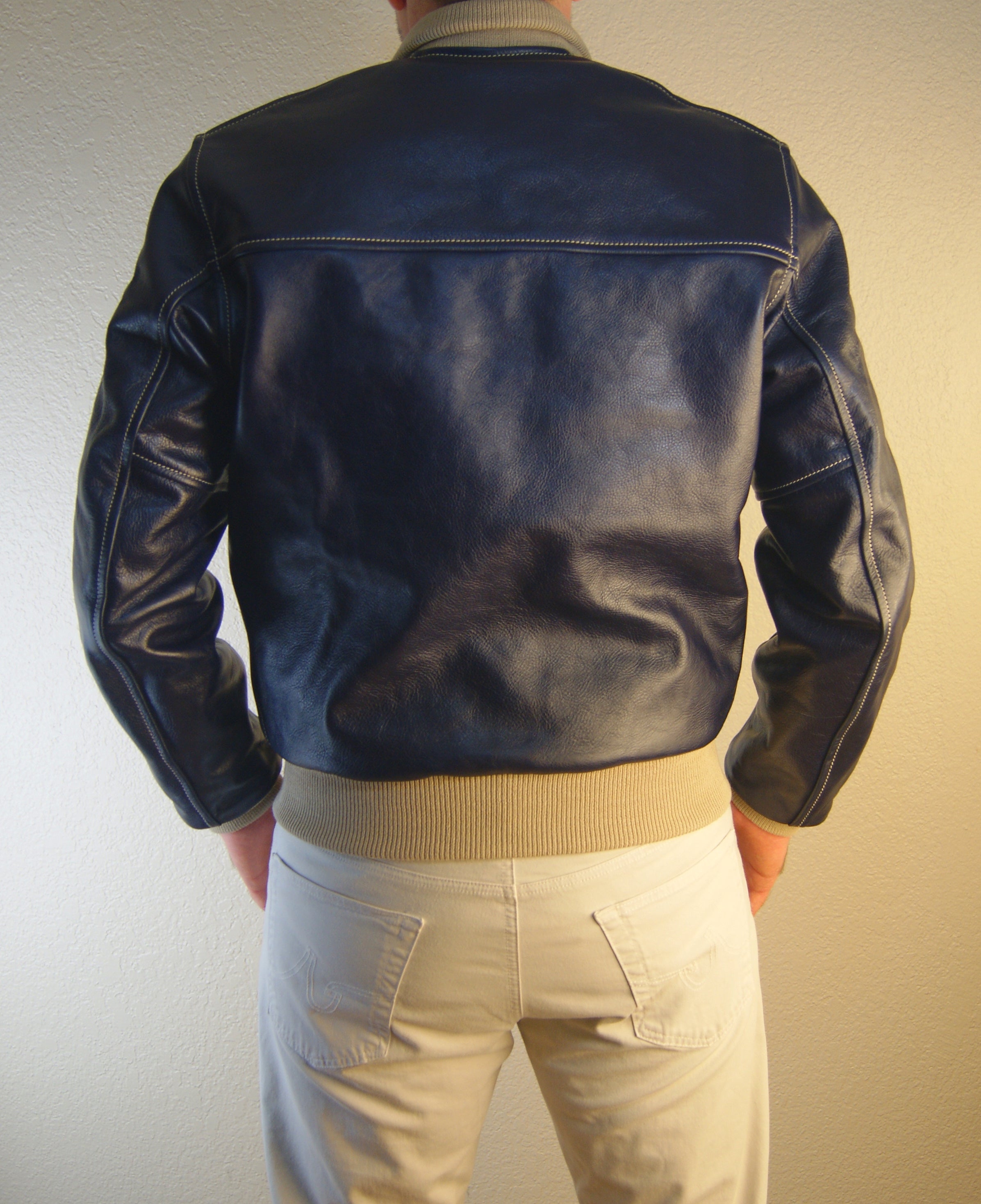 Aero College Jacket, size 38 (fits like 40), Blackened Brown Vicenza Horsehide
