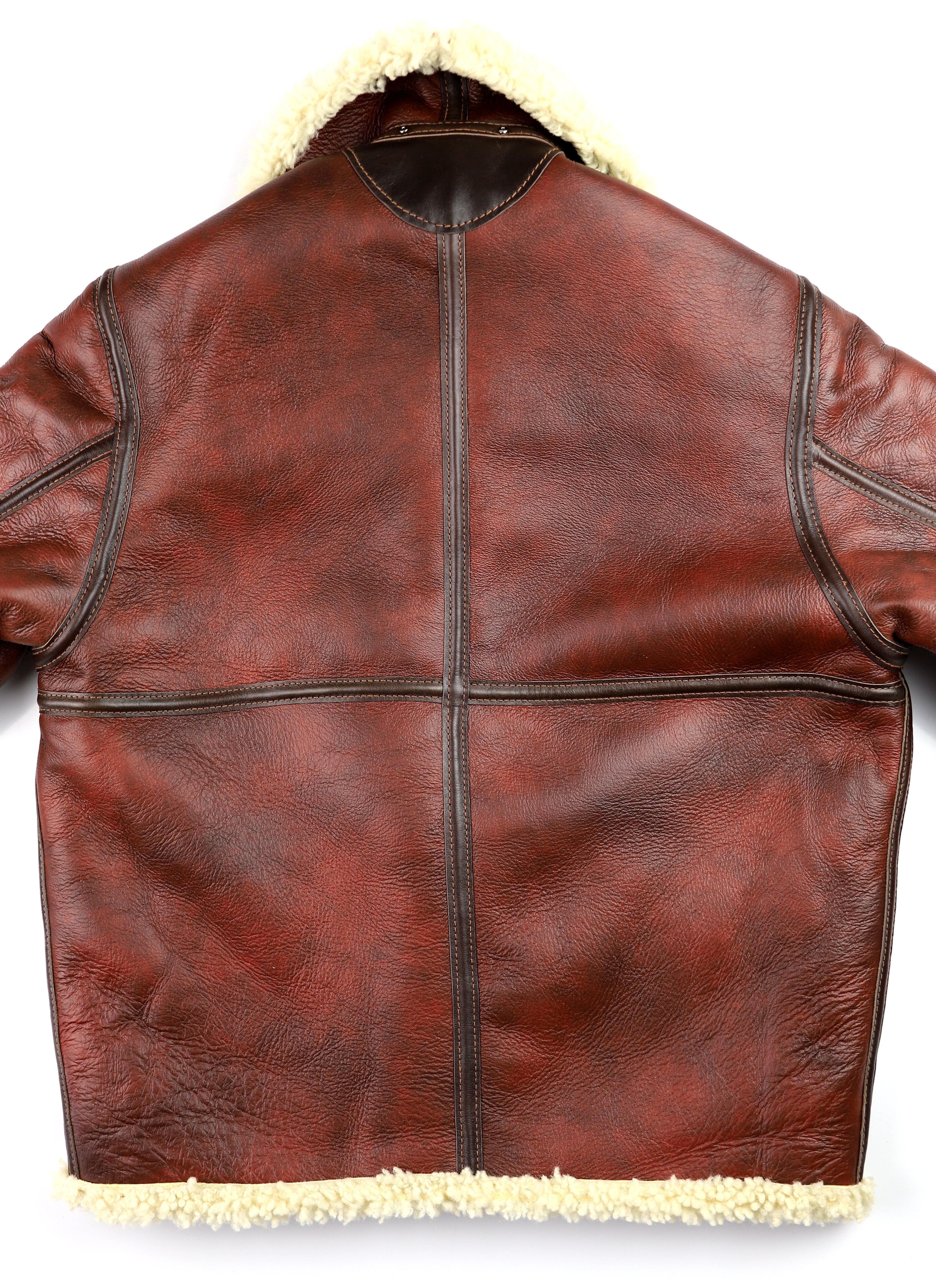Aero D-1 Military Flight Jacket, size 40, Redskin with Dark Seal Vicenza Horsehide Trim