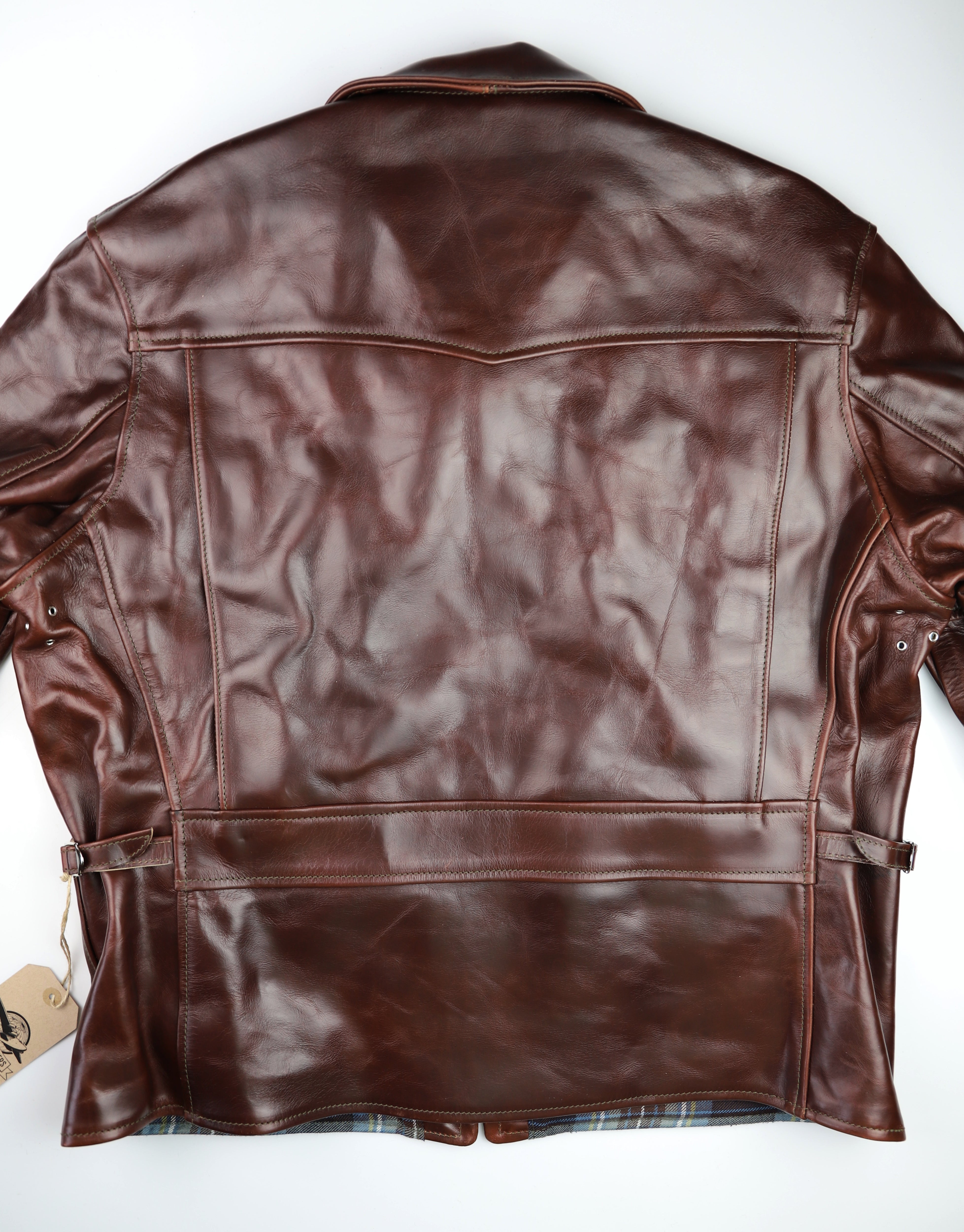 Aero Half Belt Deluxe, size 46 (fits like size 50), Brown CXL Steerhide