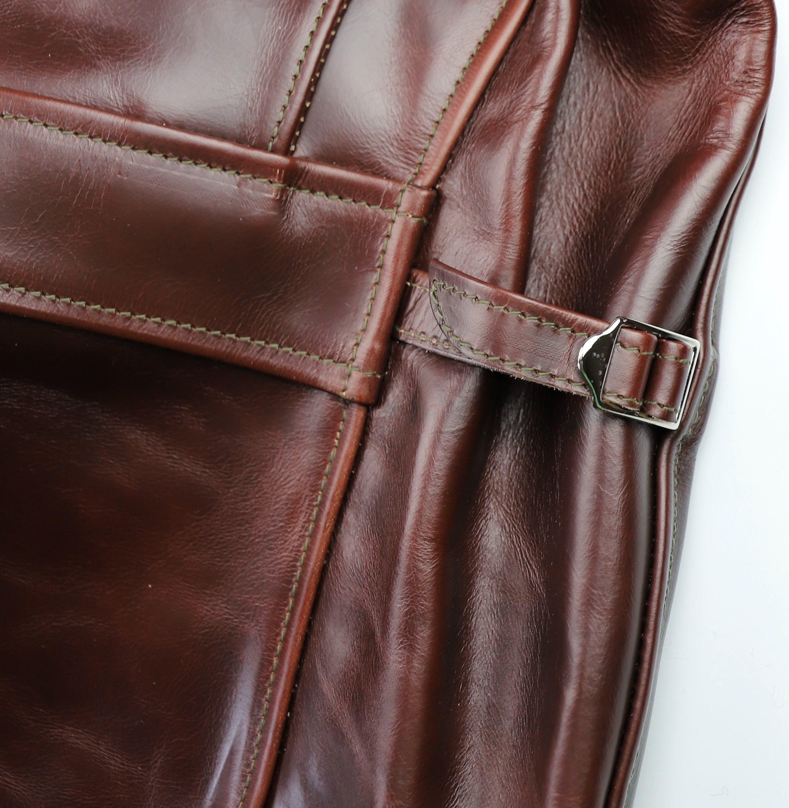 Aero Half Belt Deluxe, size 46 (fits like size 50), Brown CXL Steerhide