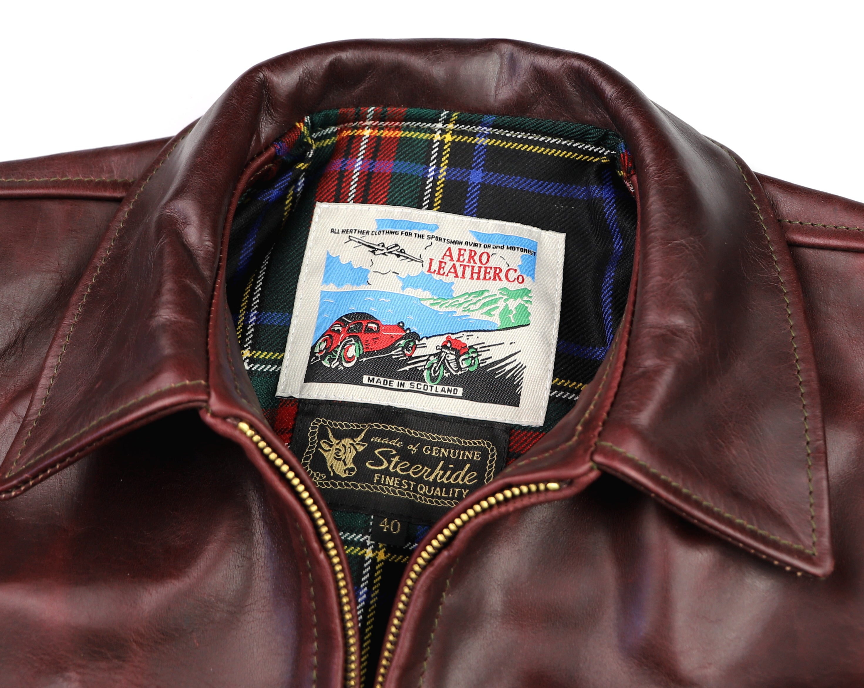 Aero Half Belt Deluxe, size 40 (fits like size 44), Cordovan CXL Steerhide