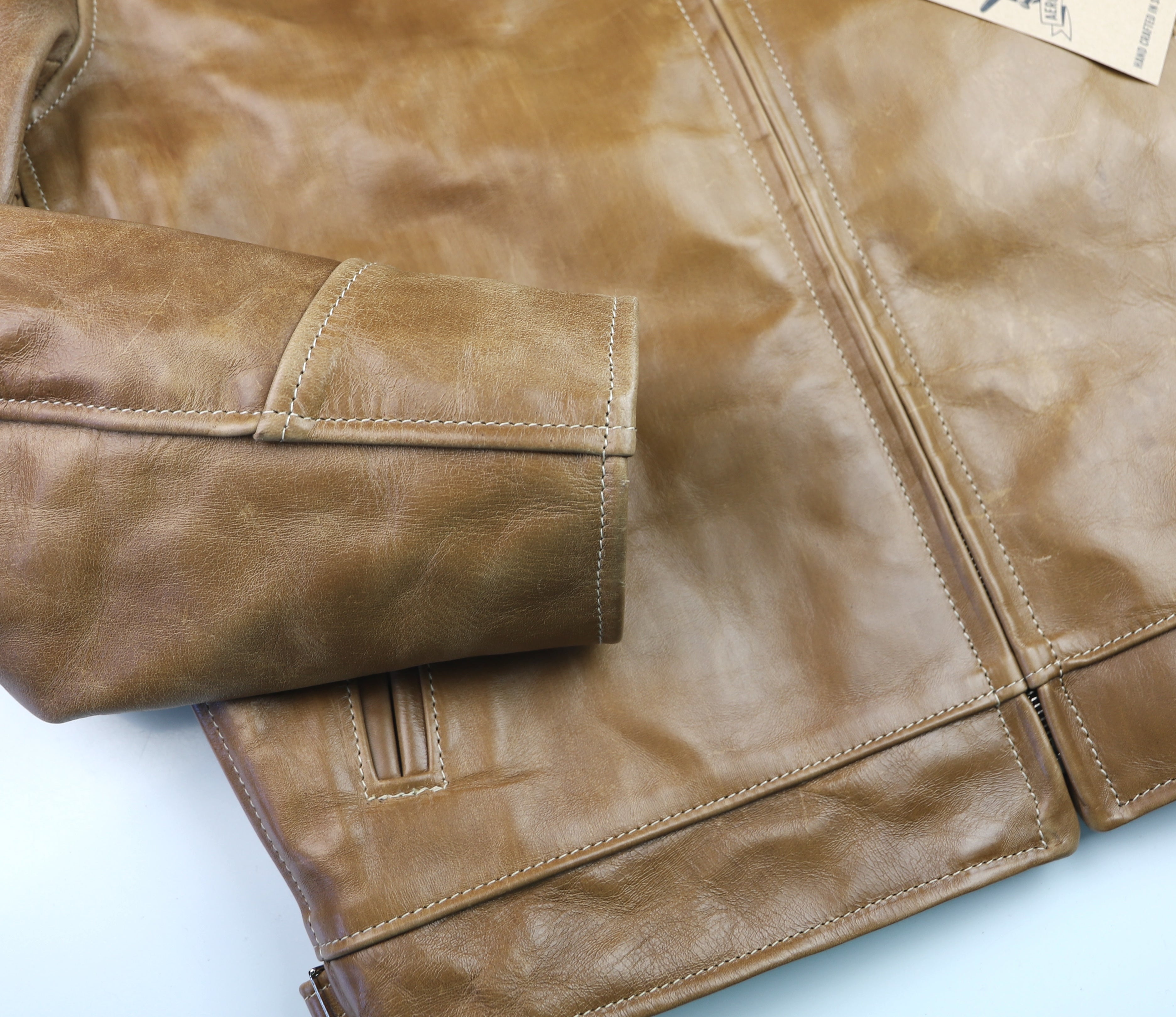 Aero Highwayman, sz 42 (fits like 46), Natural Chromexcel FQHH
