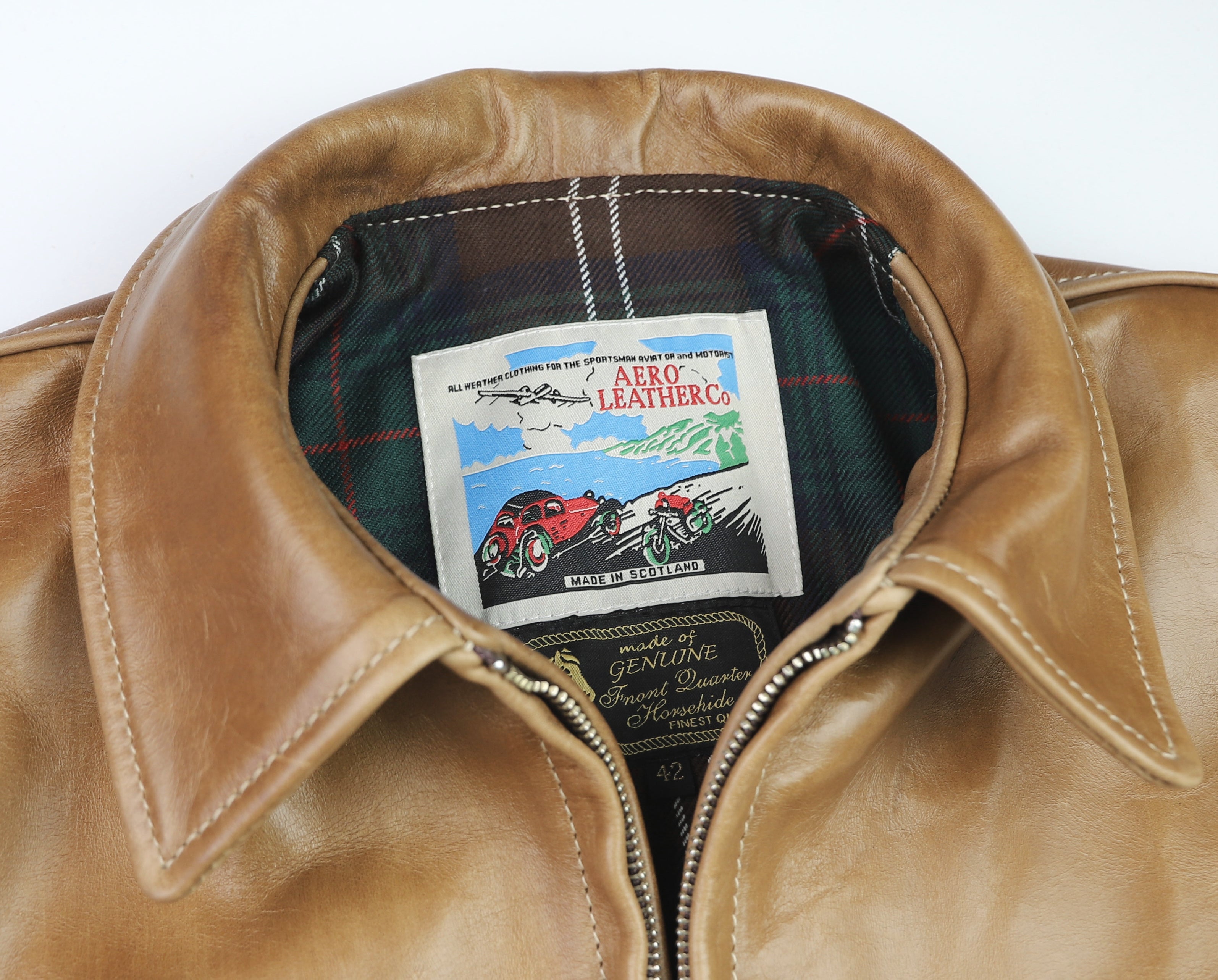 Aero Highwayman, sz 42 (fits like 46), Natural Chromexcel FQHH