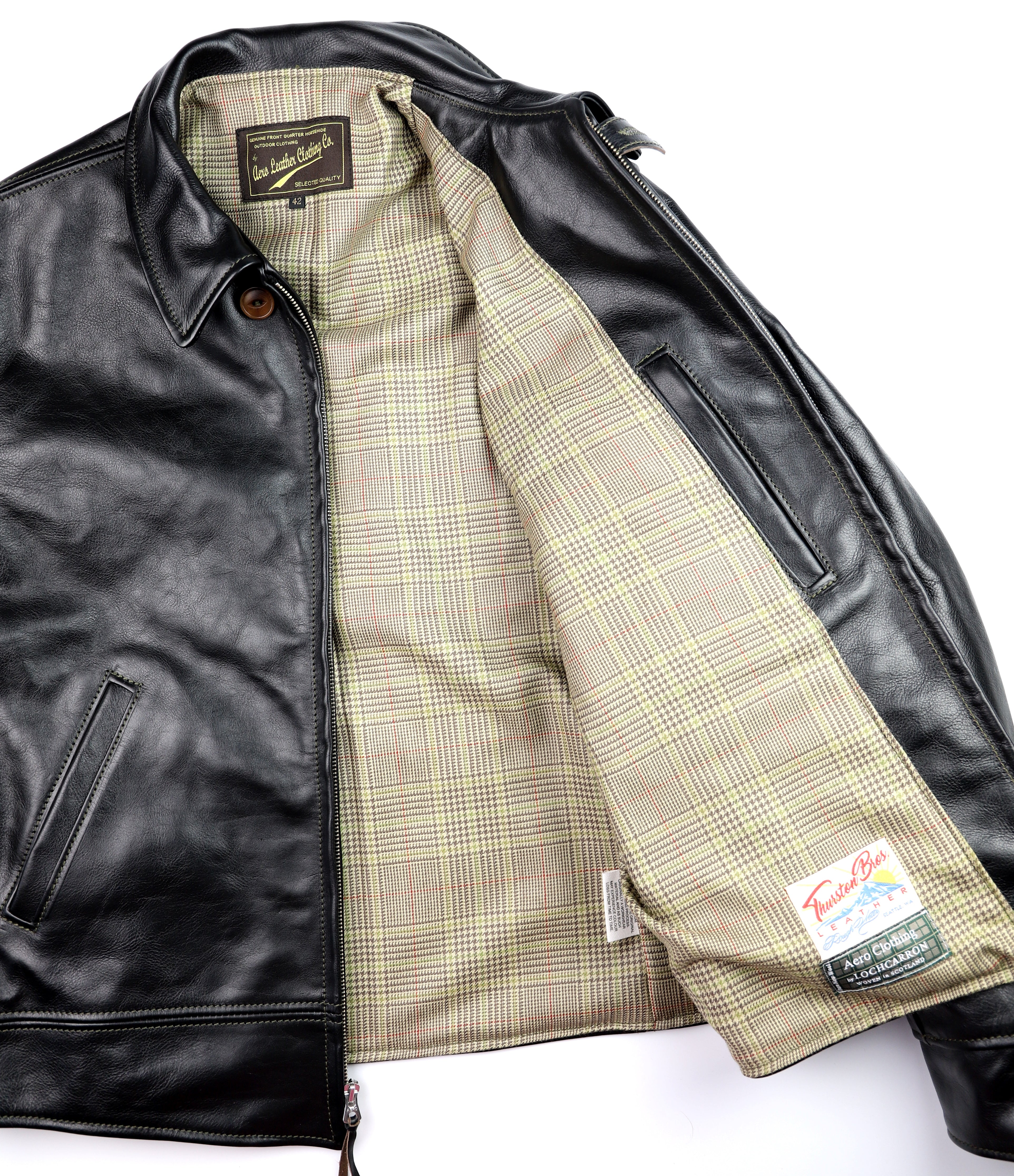 Aero Original Hercules, size 42, Blackened Brown Vicenza Horsehide