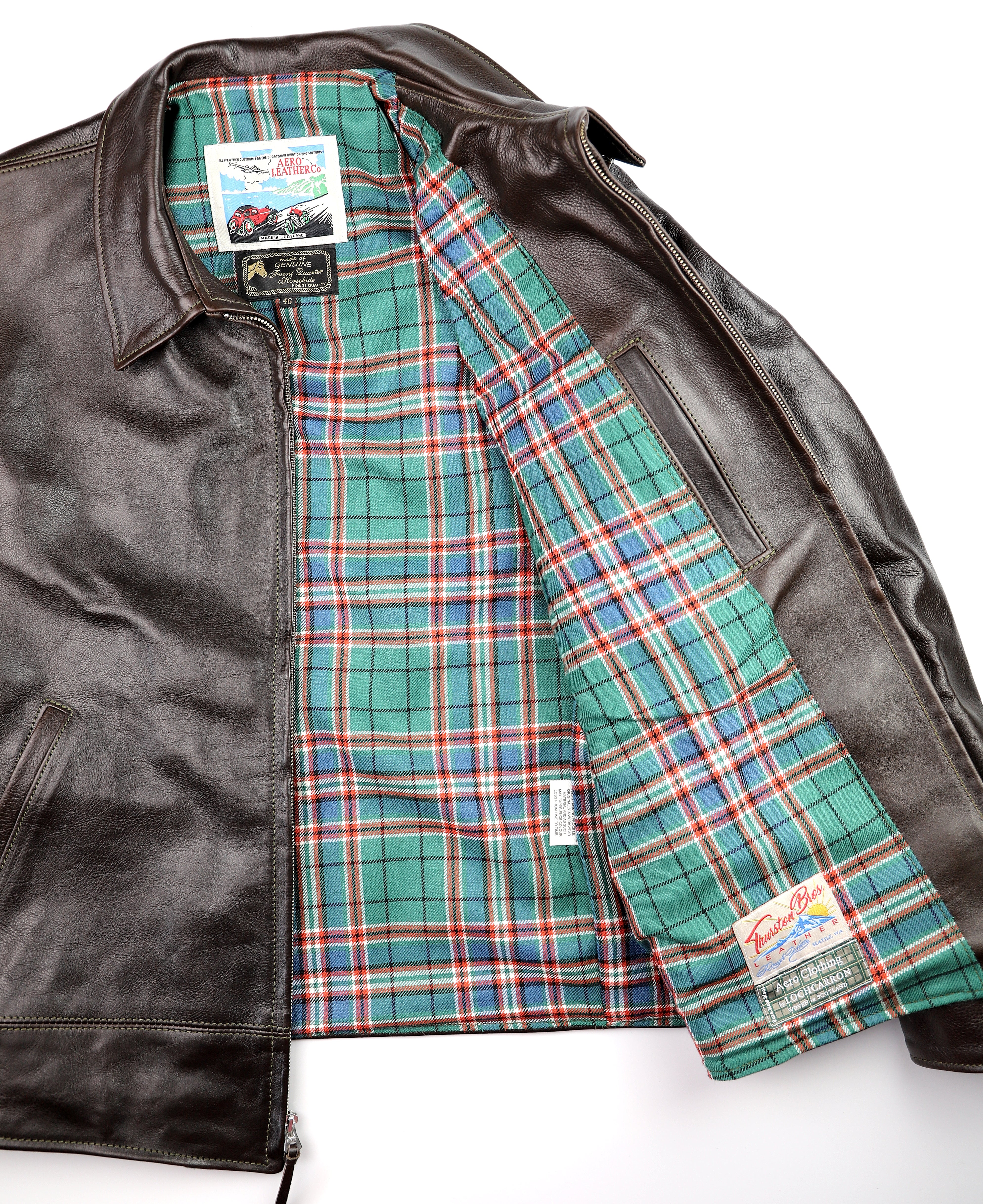 Aero Original Hercules, size 46 (fits like 48), Dark Seal Vicenza Horsehide