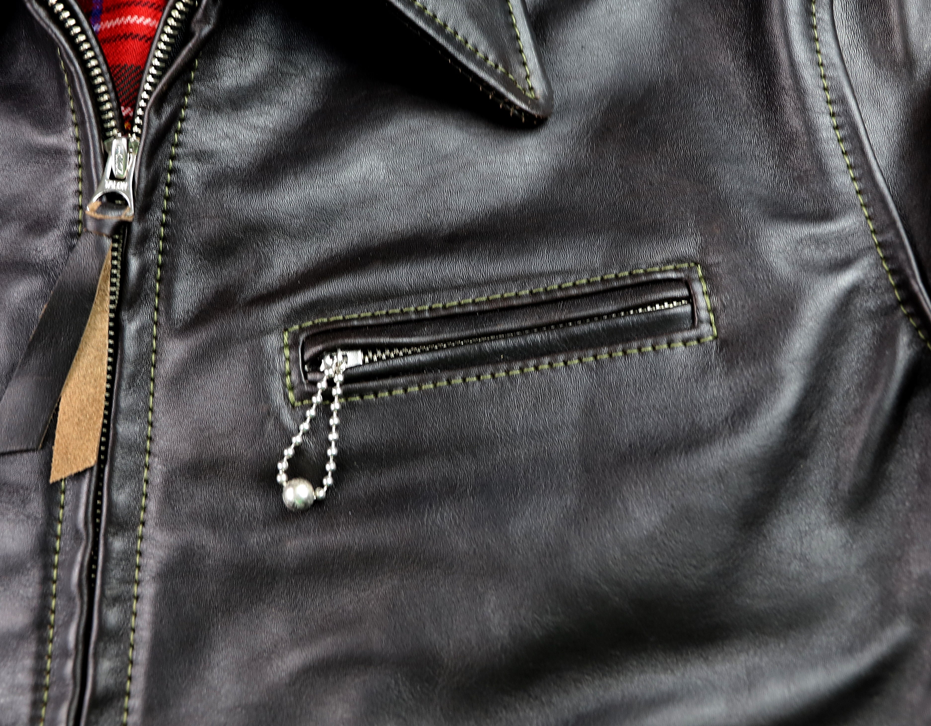 Aero Premier Highwayman, size 44, Blackened Brown Vicenza Horsehide