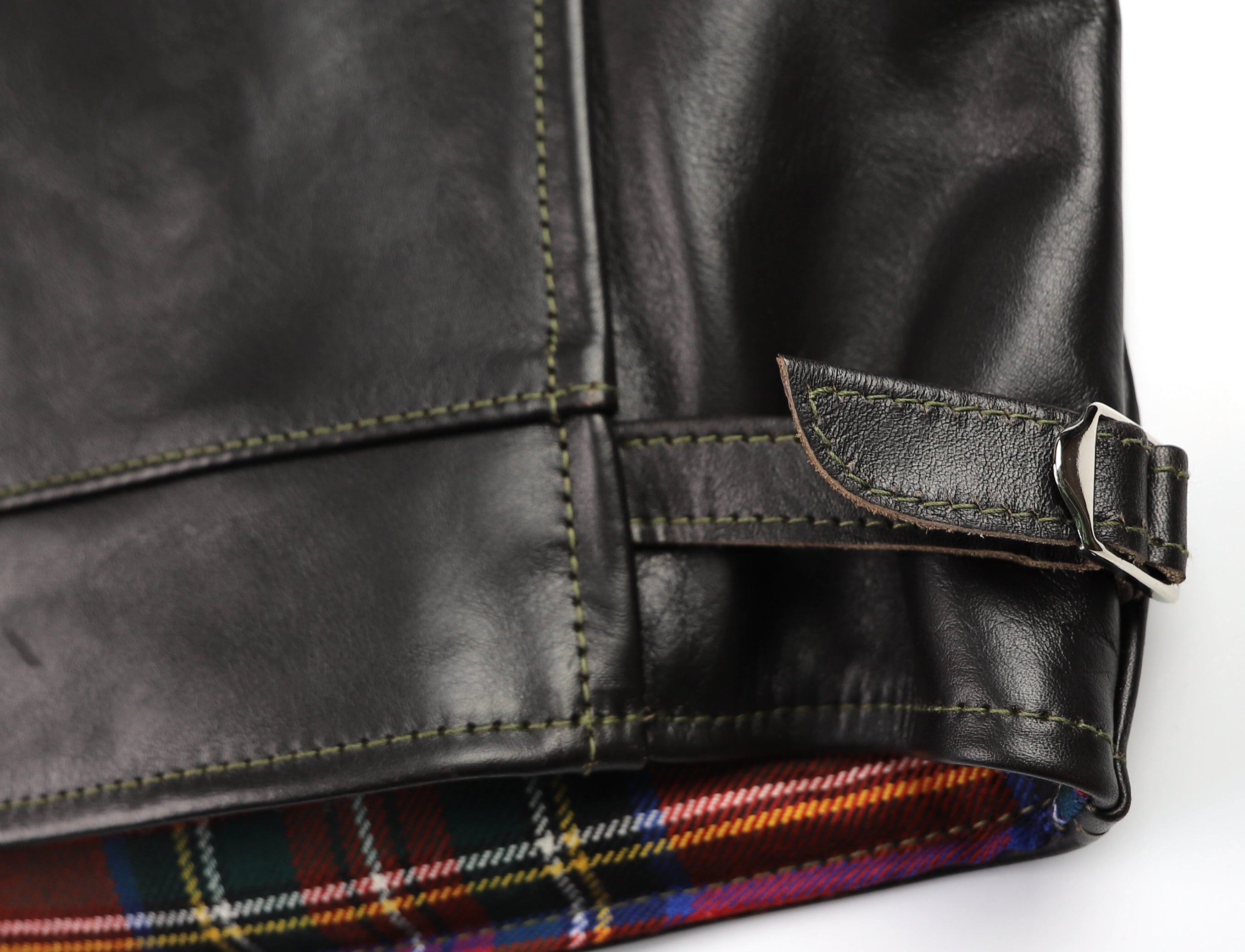 Aero Premier Highwayman, size 44, Blackened Brown Vicenza Horsehide