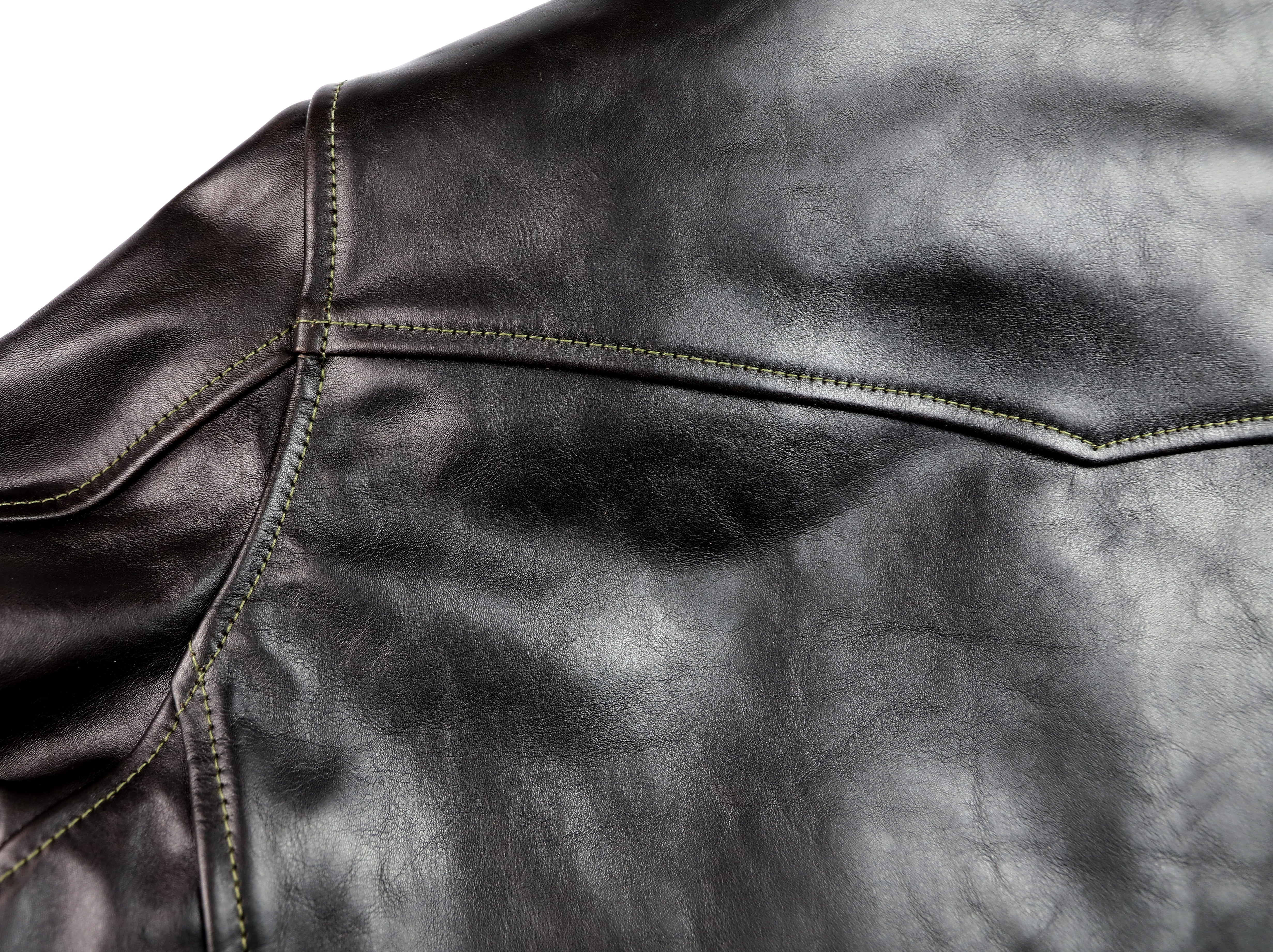 Aero Premier Highwayman, size 44, Blackened Brown Vicenza Horsehide