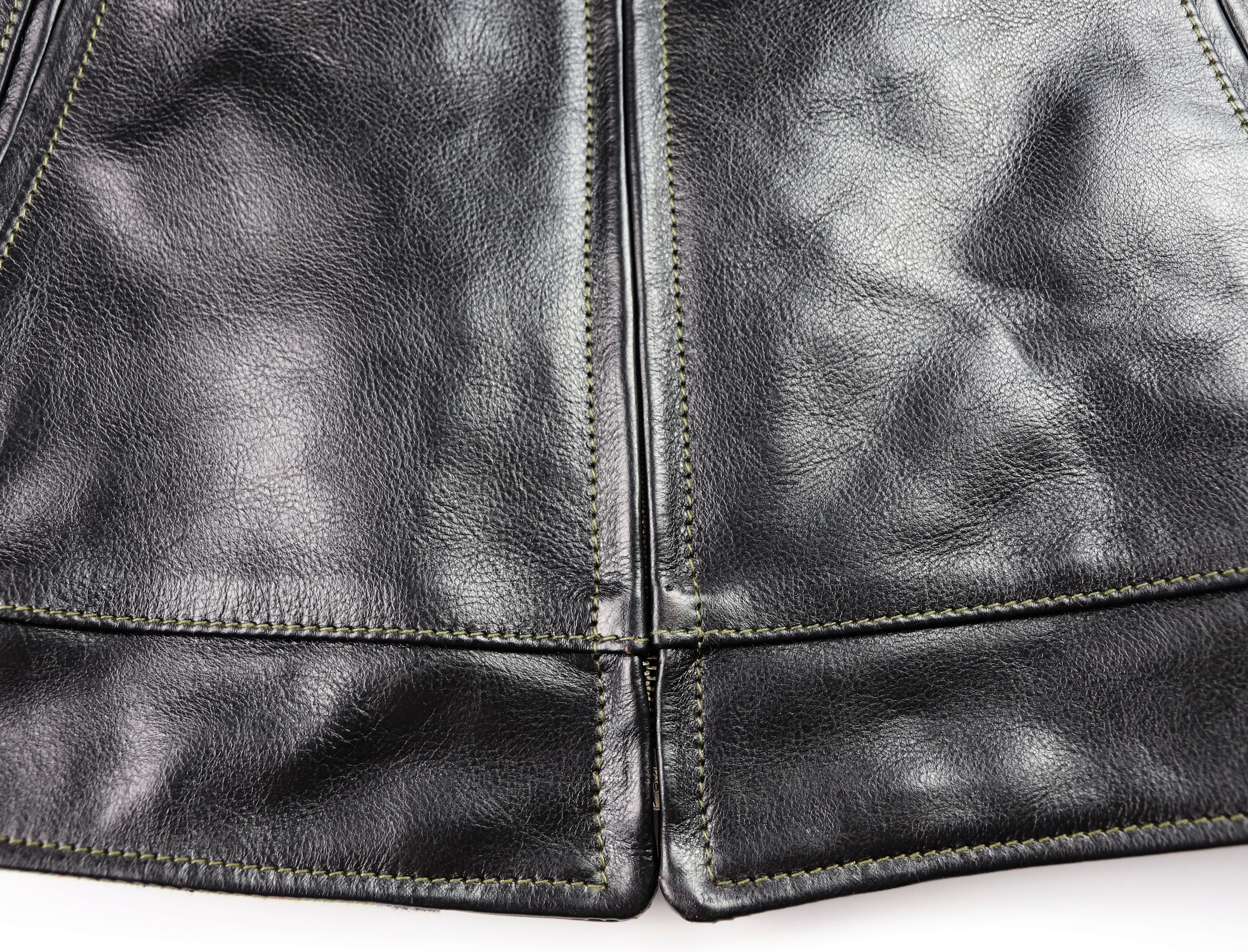 Aero Premier Highwayman, size 38, Blackened Brown Vicenza Horsehide