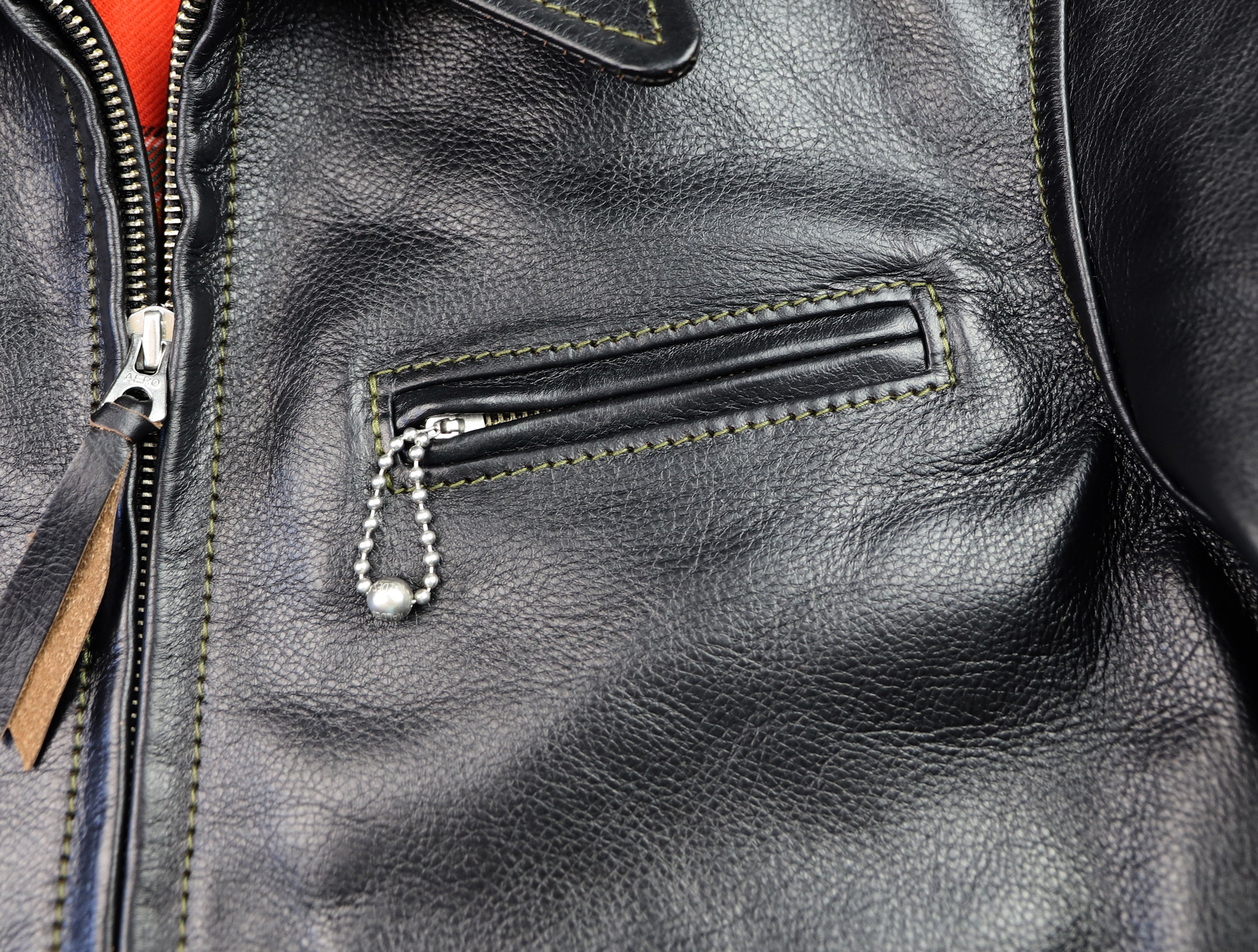 Aero Premier Highwayman, size 38, Blackened Brown Vicenza Horsehide