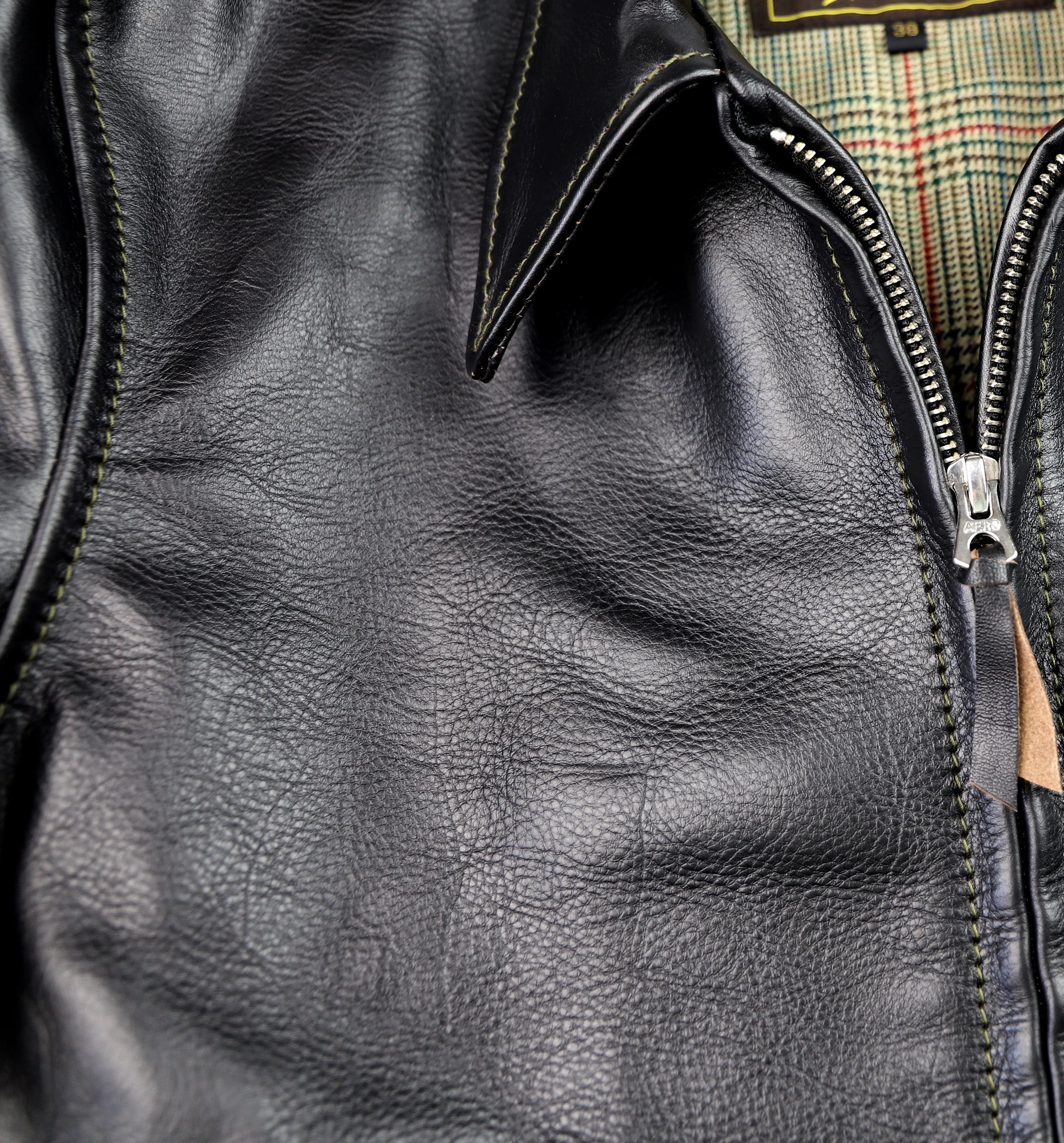 Aero Premier Highwayman, size 38, Blackened Brown Vicenza Horsehide
