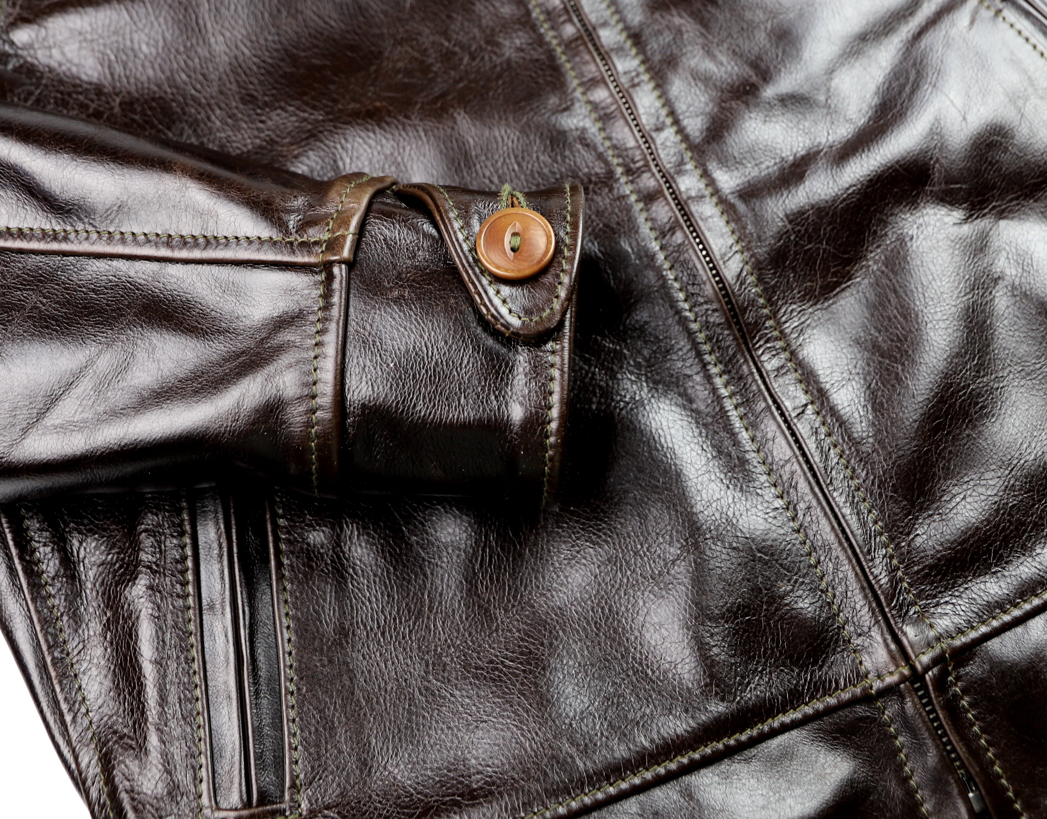 Aero Premier Highwayman, sz 40, Dark Hickory Vancouver Cowhide