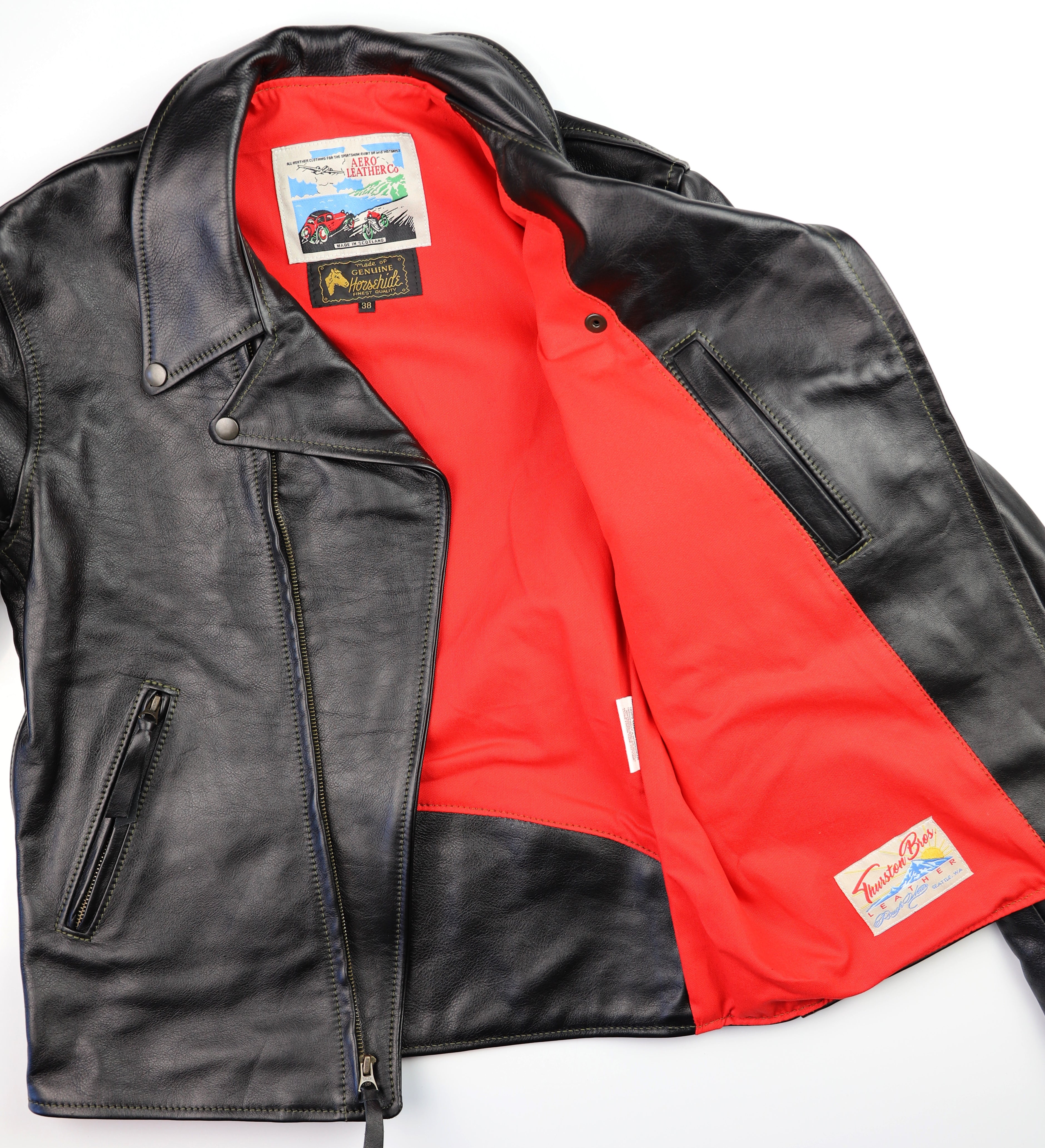 Aero D-Pocket Ridley, size 38, Black Vicenza Horsehide