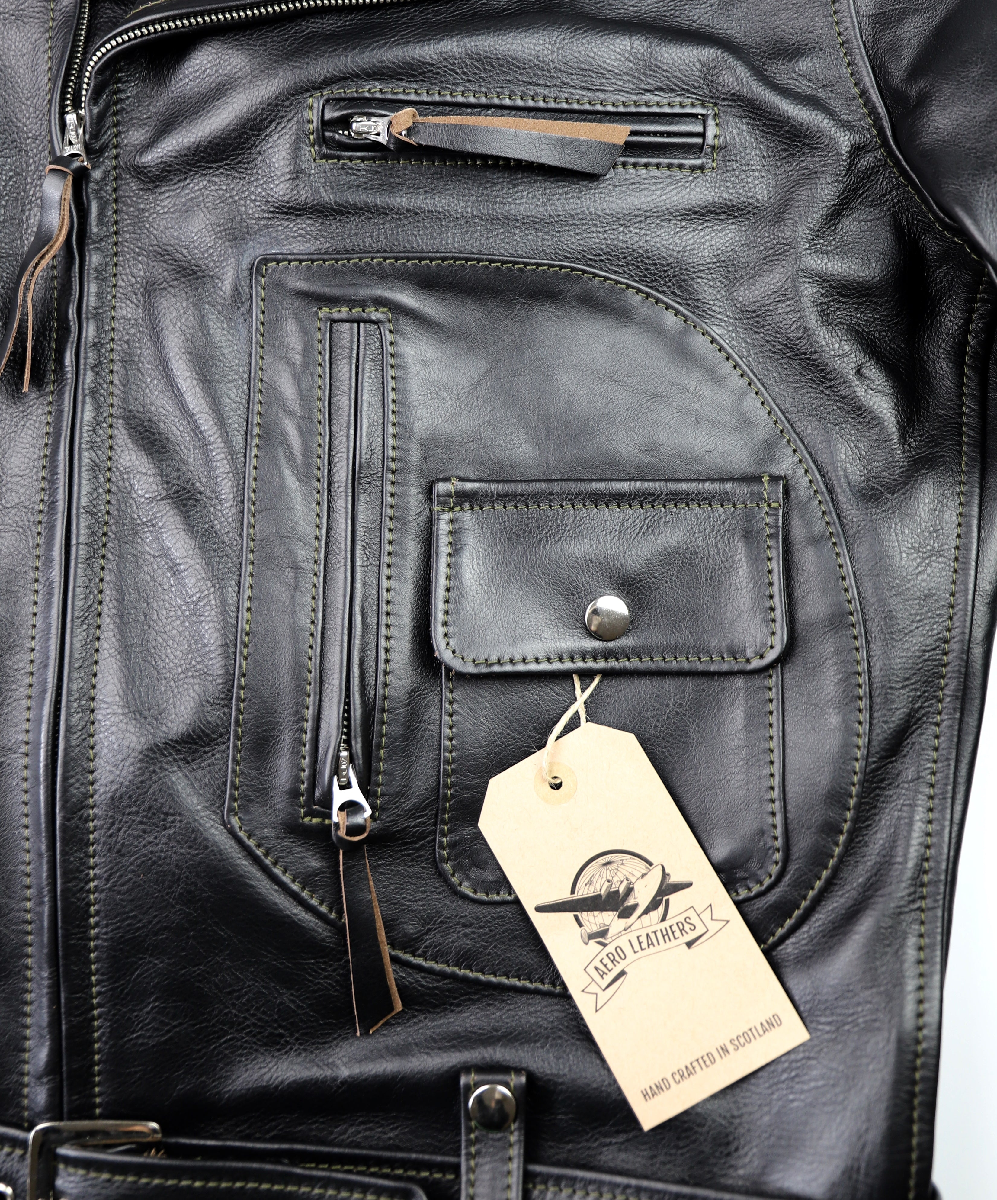 Aero D-Pocket Ridley, size 44, Blackened Brown Vicenza Horsehide