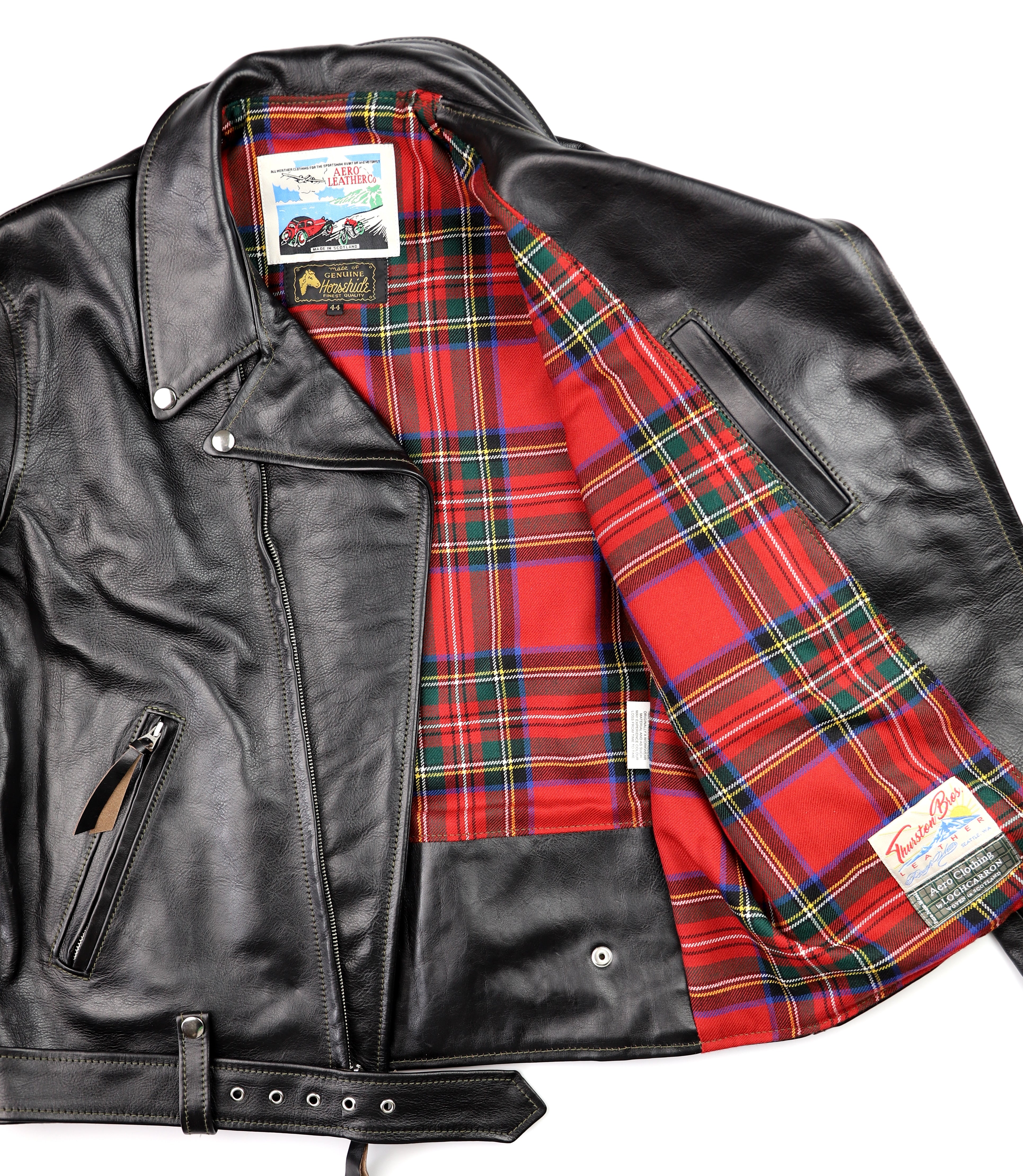 Aero D-Pocket Ridley, size 44, Blackened Brown Vicenza Horsehide