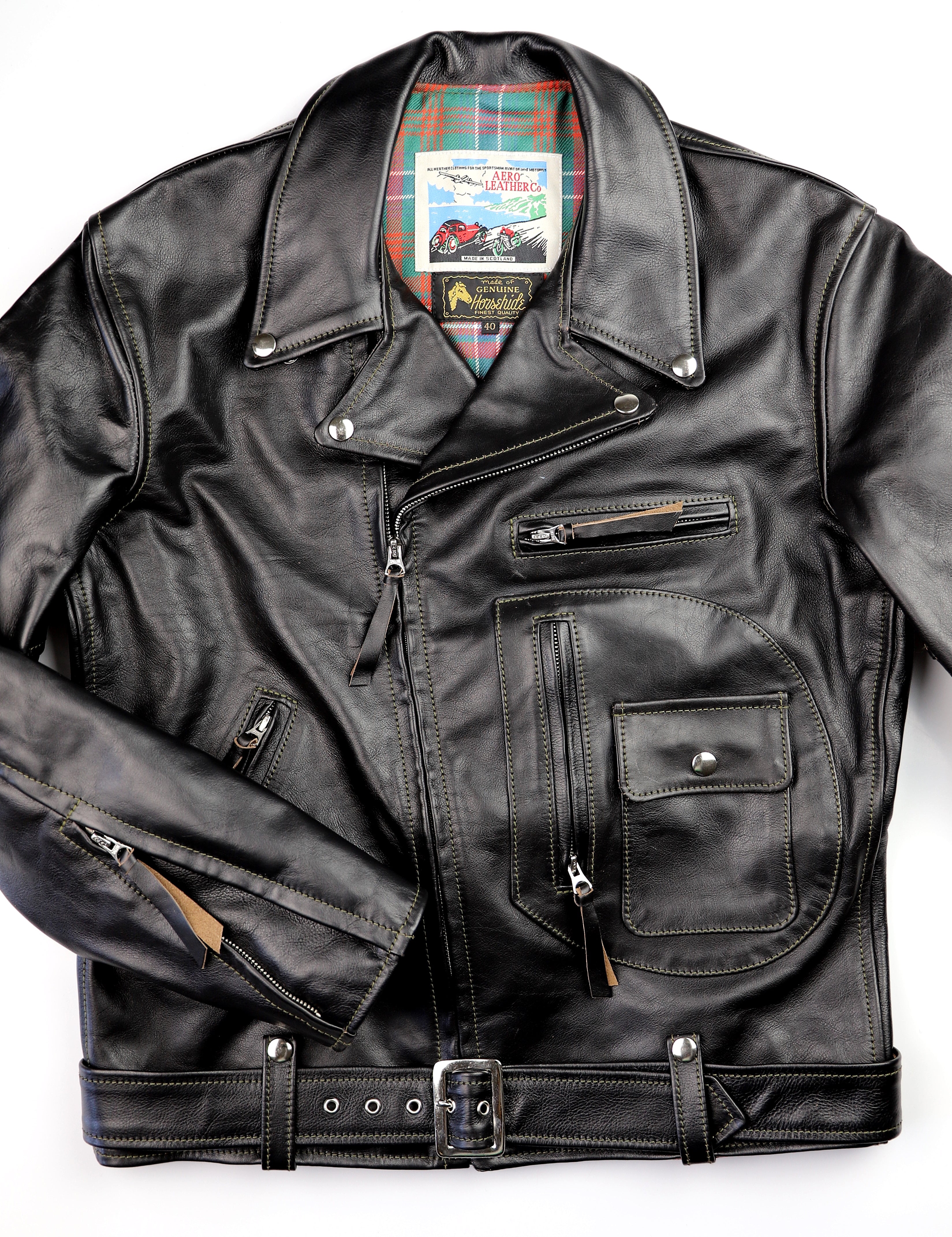 Aero D-Pocket Ridley, size 40, Blackened Brown Vicenza Horsehide