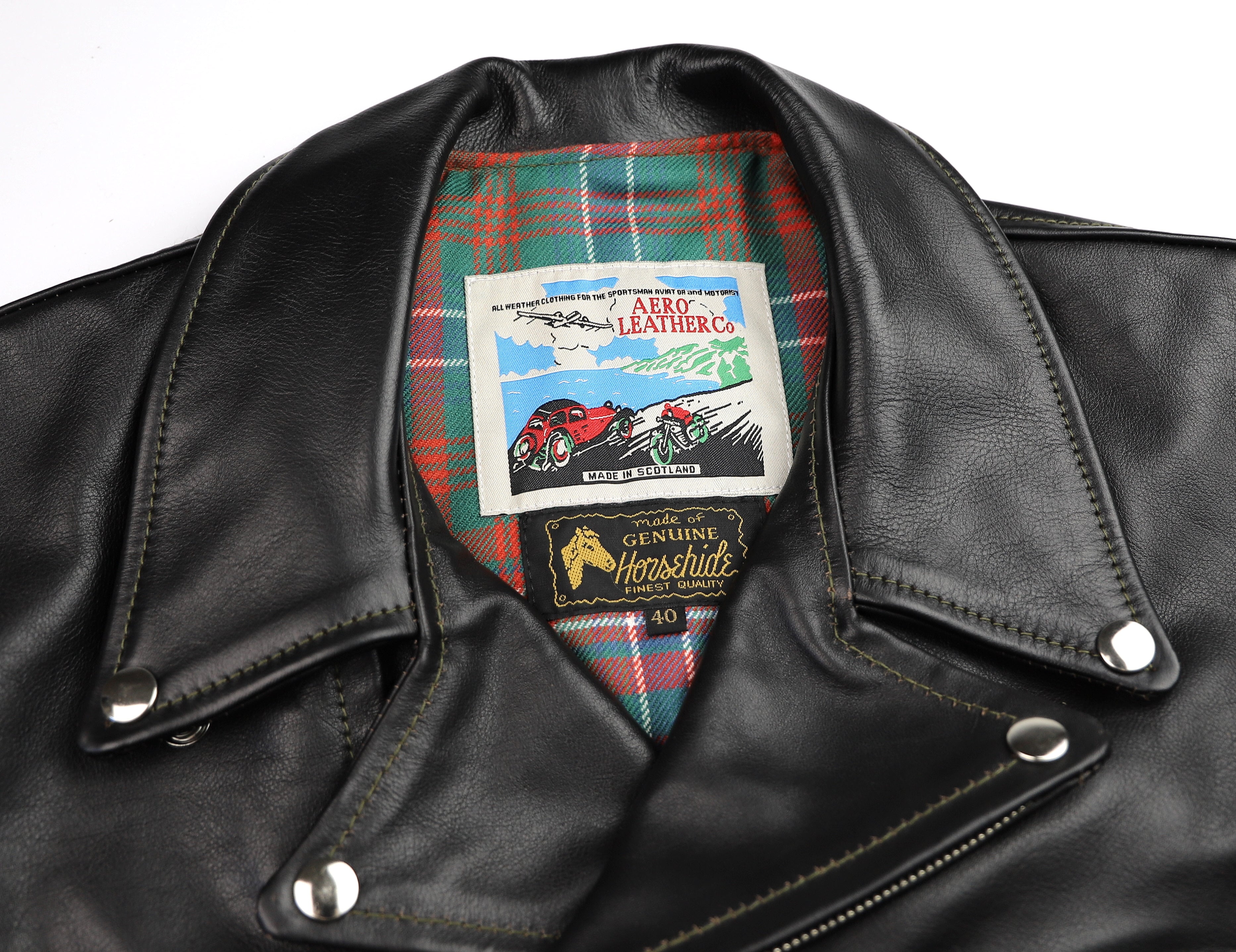 Aero D-Pocket Ridley, size 40, Blackened Brown Vicenza Horsehide