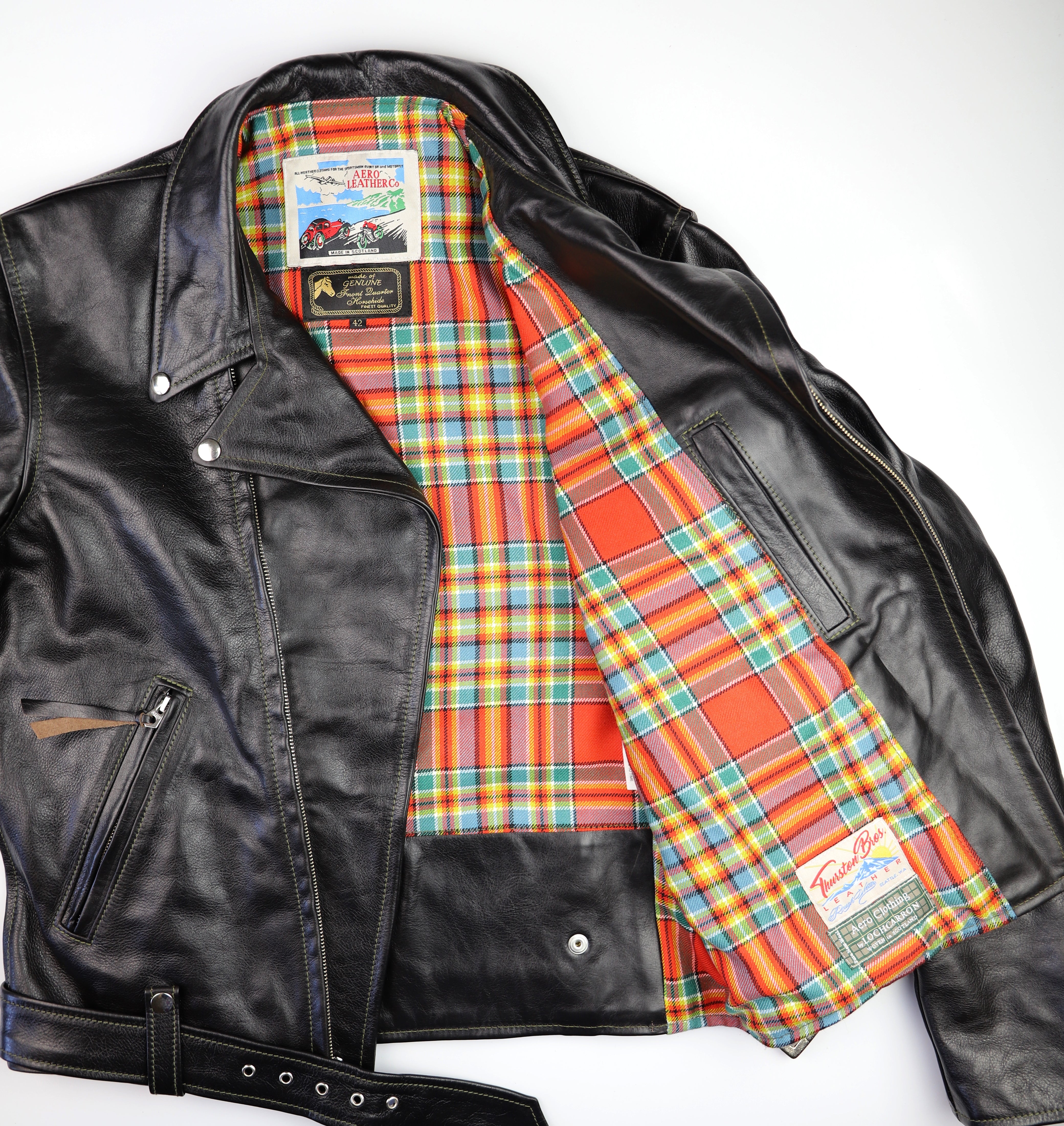 Aero D-Pocket Ridley, size 42, Blackened Brown Vicenza Horsehide