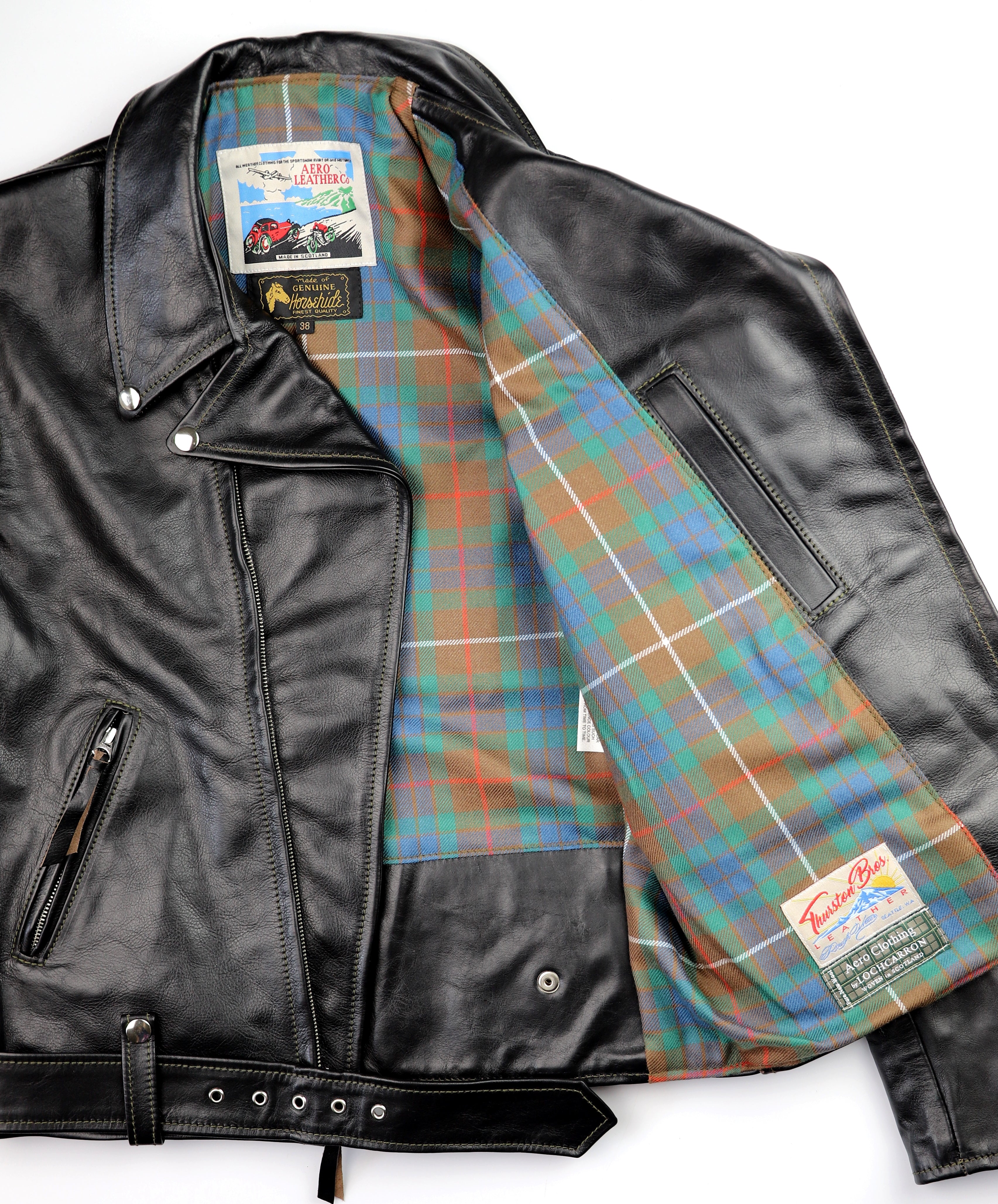 Aero D-Pocket Ridley, size 38, Blackened Brown Vicenza Horsehide