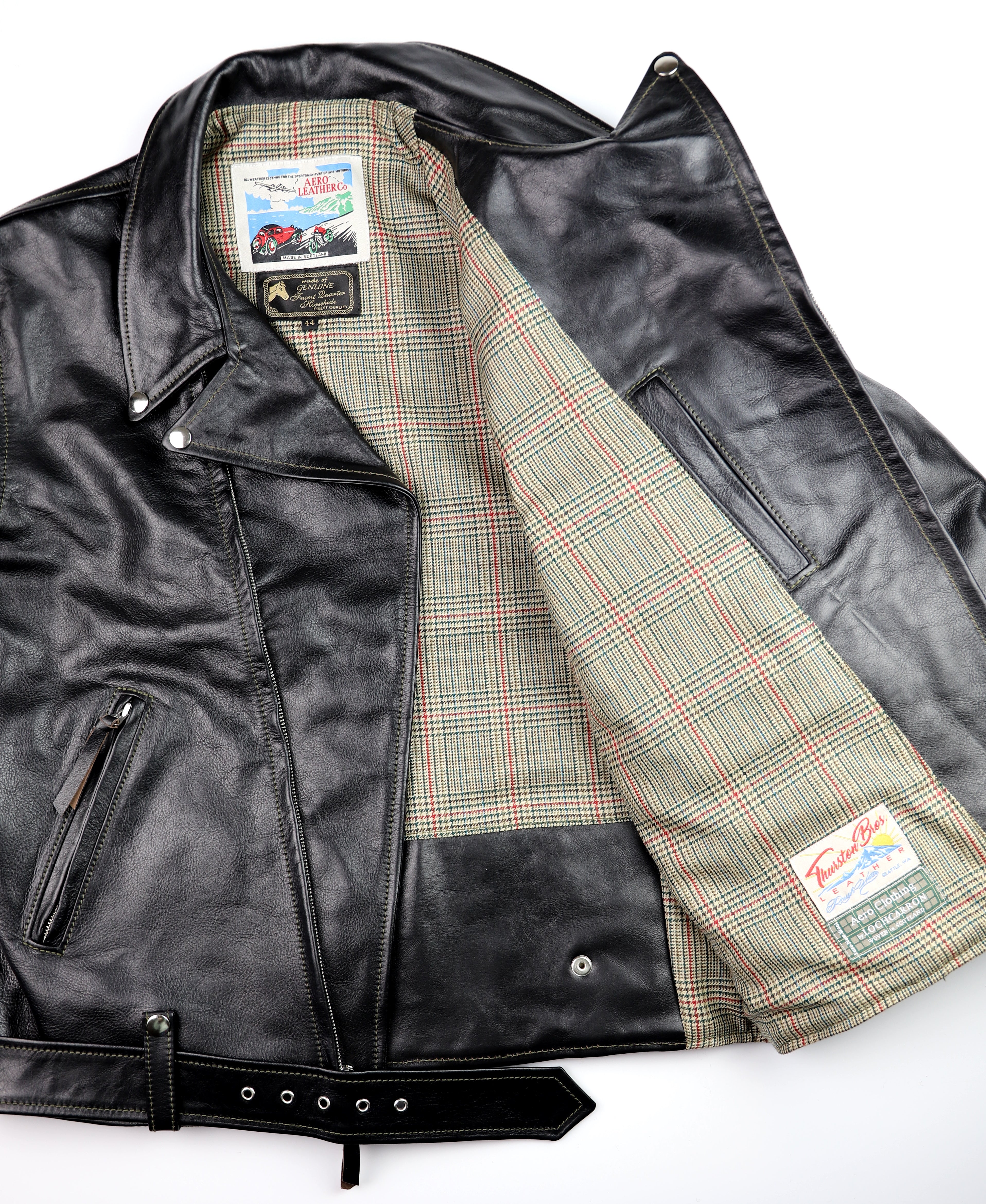 Aero D-Pocket Ridley, size 44, Blackened Brown Vicenza Horsehide
