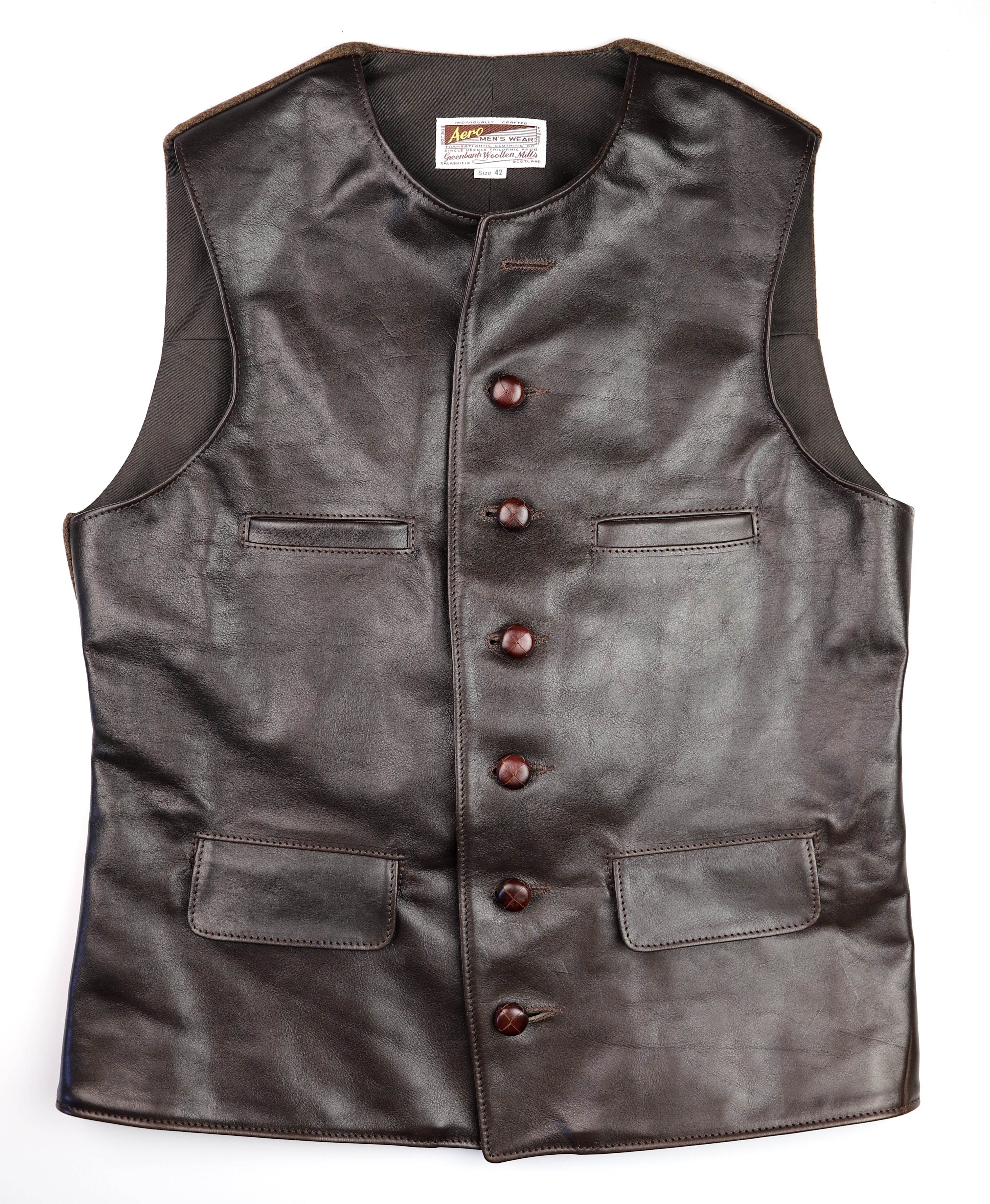Aero Shackleton, size 42, Dark Seal Vicenza Horsehide