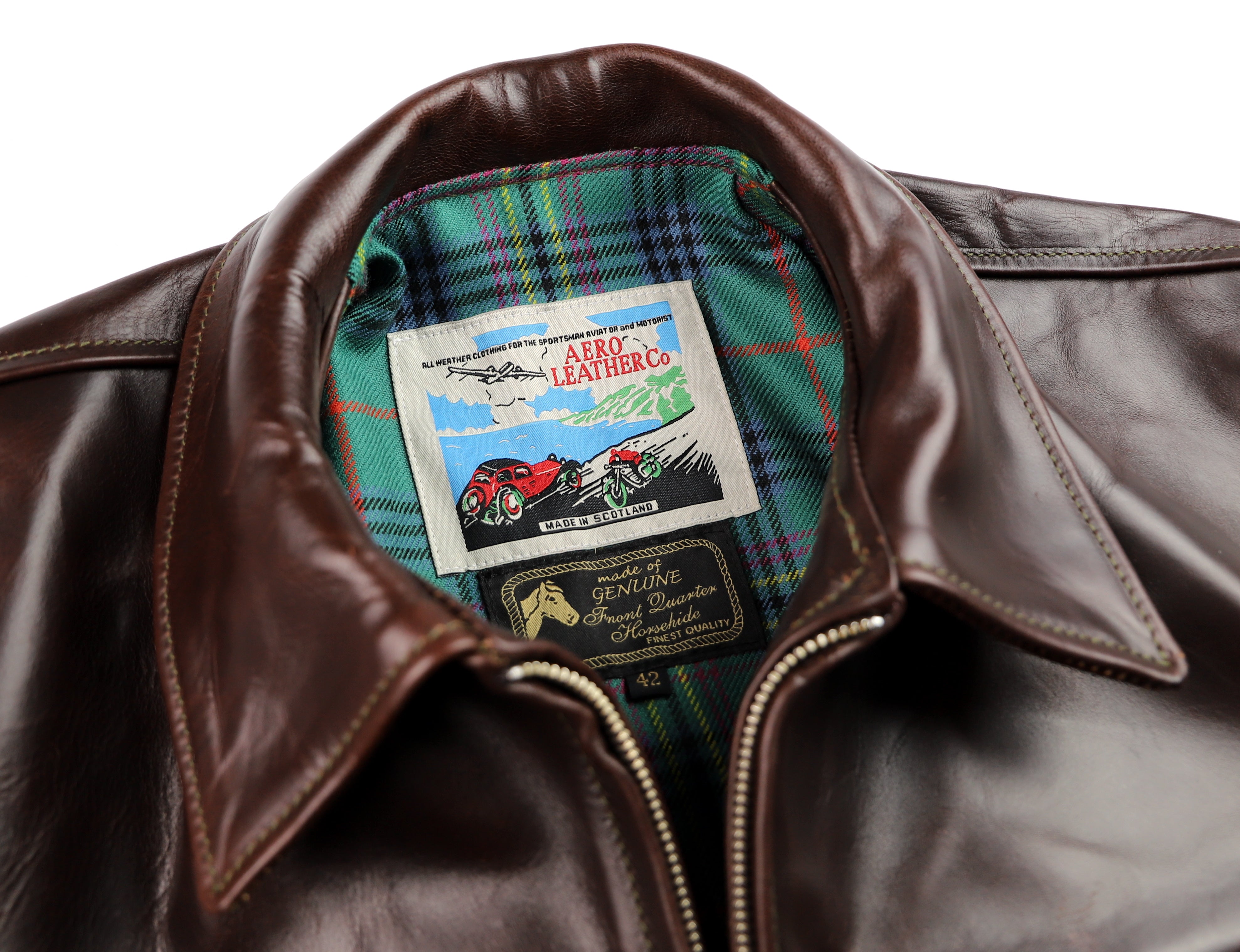 Aero Sheene, size 42, Brown CXL Horsehide
