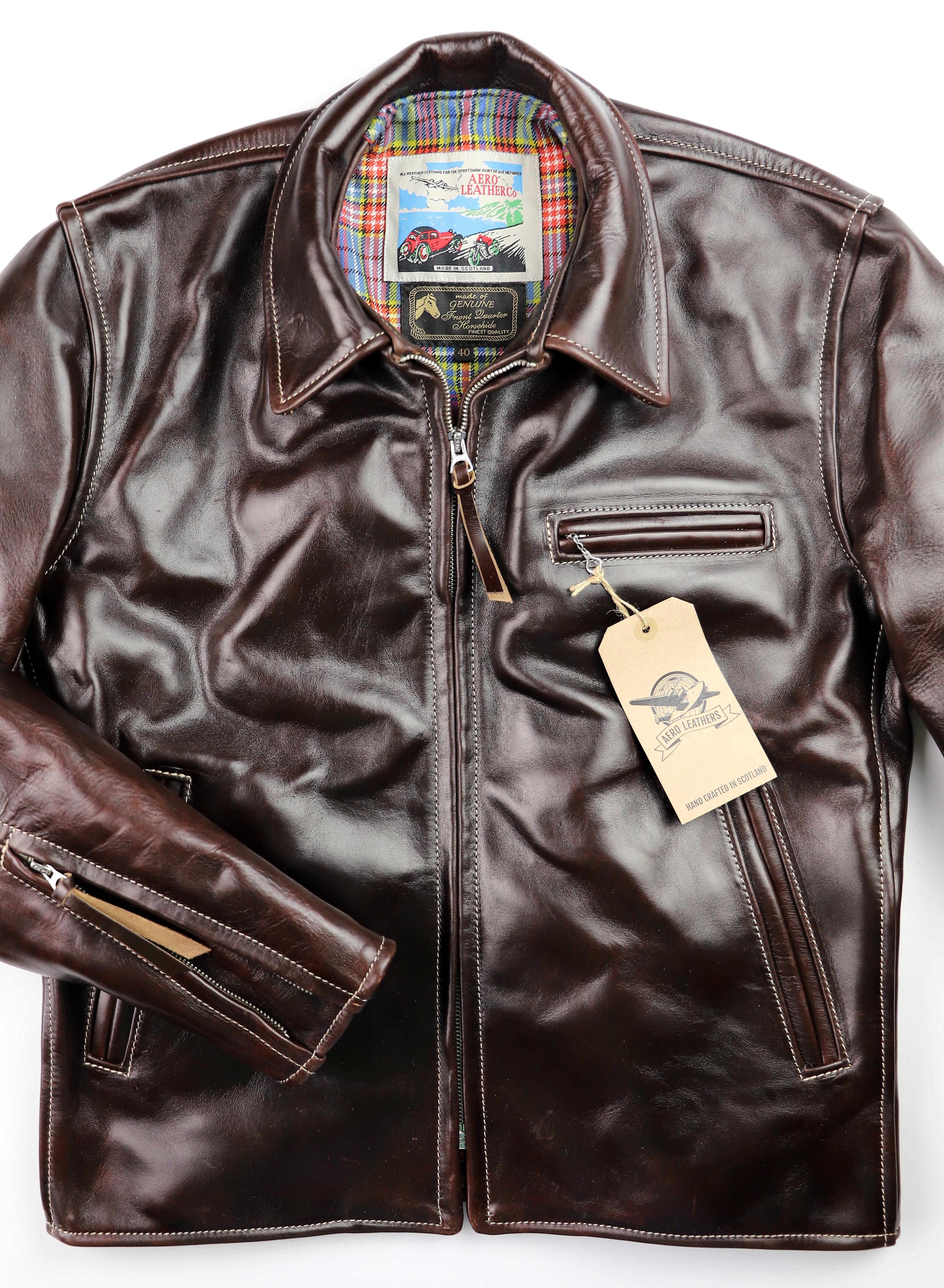 Aero Sheene, size 40, Brown CXL Horsehide