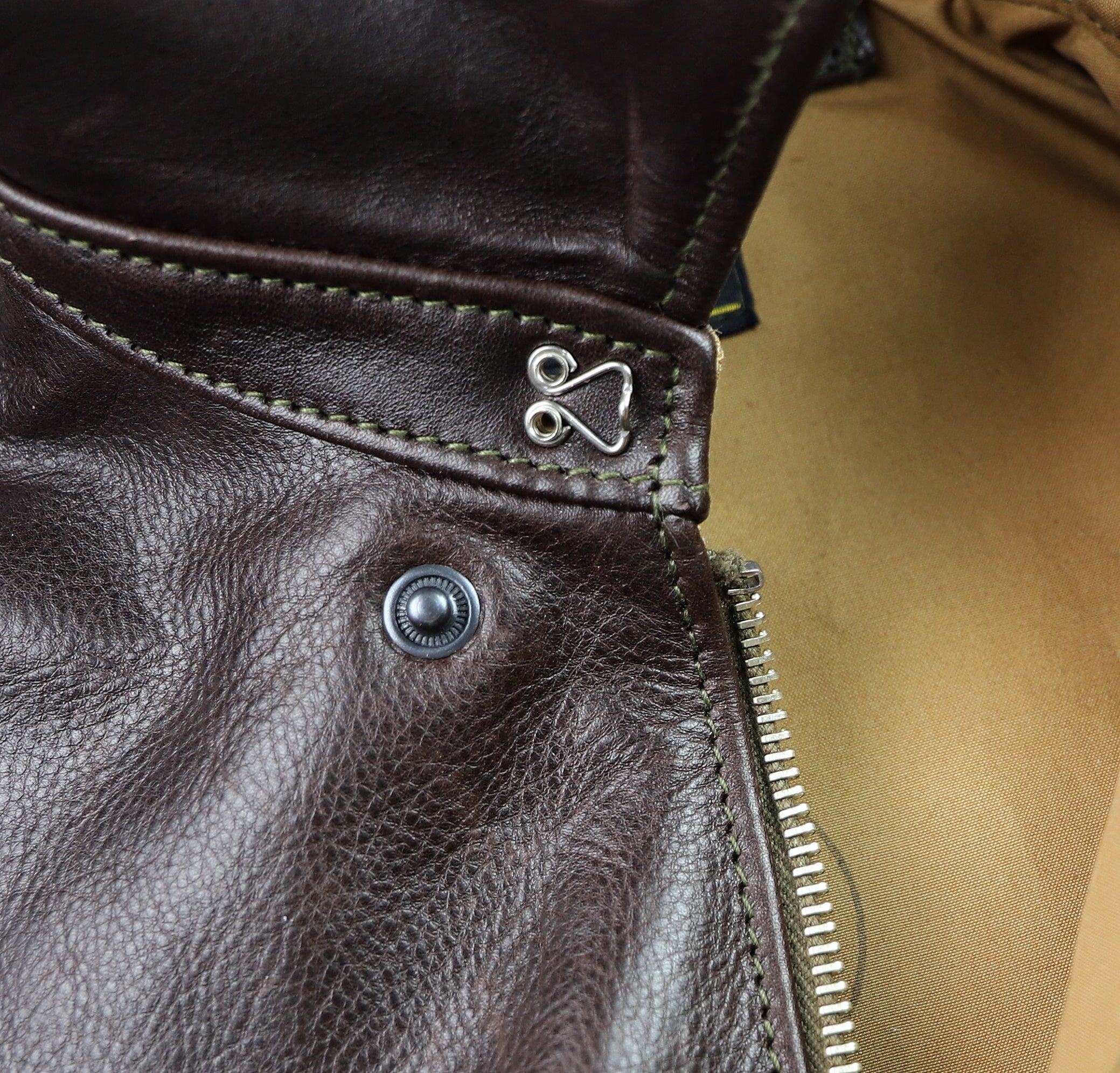 Aero A-2 Military Flight Jacket, size 38, Dark Seal Vicenza Horsehide