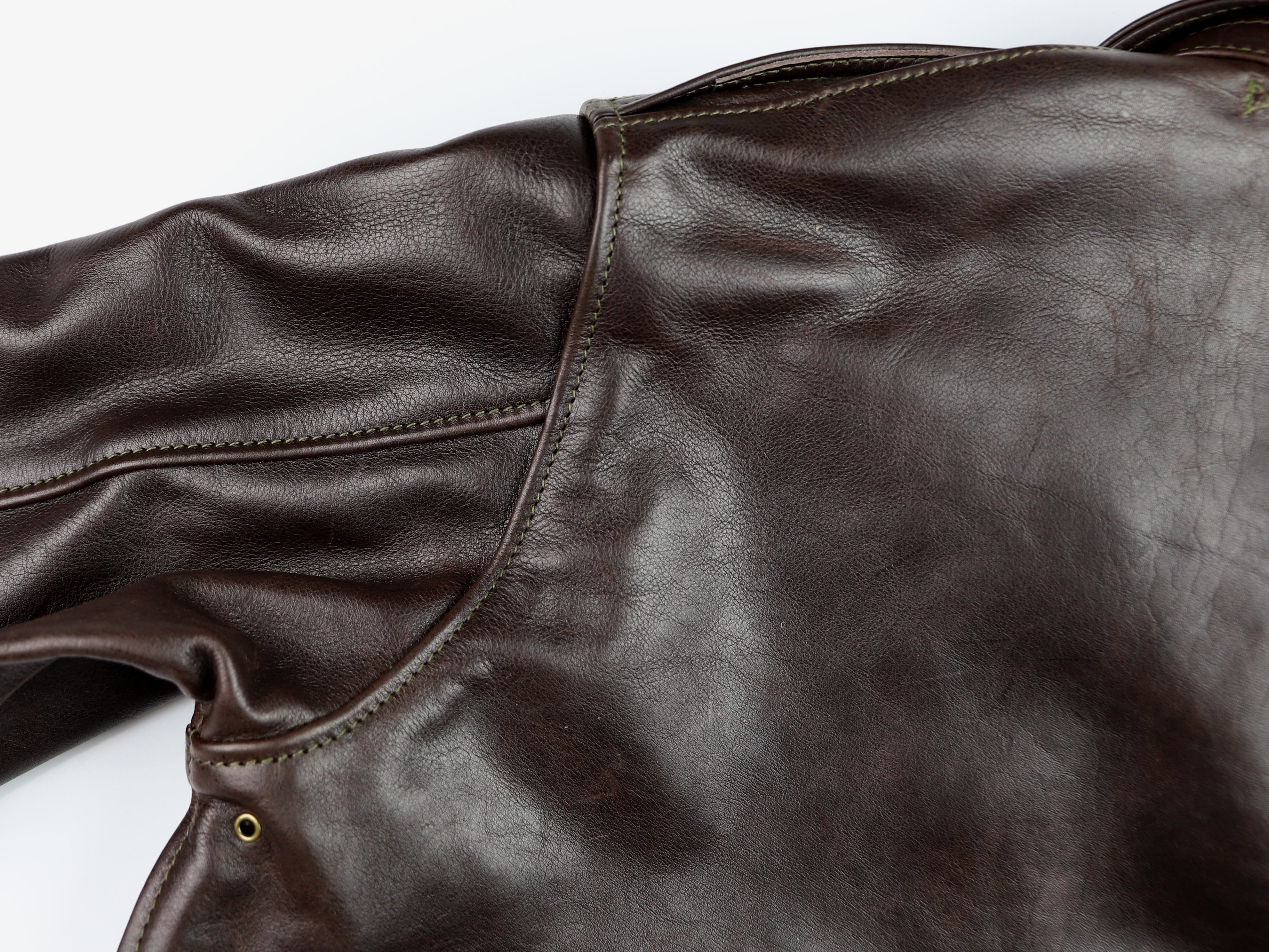 Aero A-2 Military Flight Jacket, size 38, Dark Seal Vicenza Horsehide