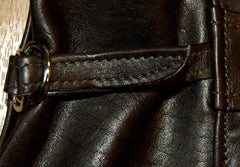 Aero 1930s Half Belt, size 46, Dark Seal Vicenza Horsehide