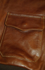 Aero A-2 Military Flight Jacket, size 44, Russet Vicenza Horsehide