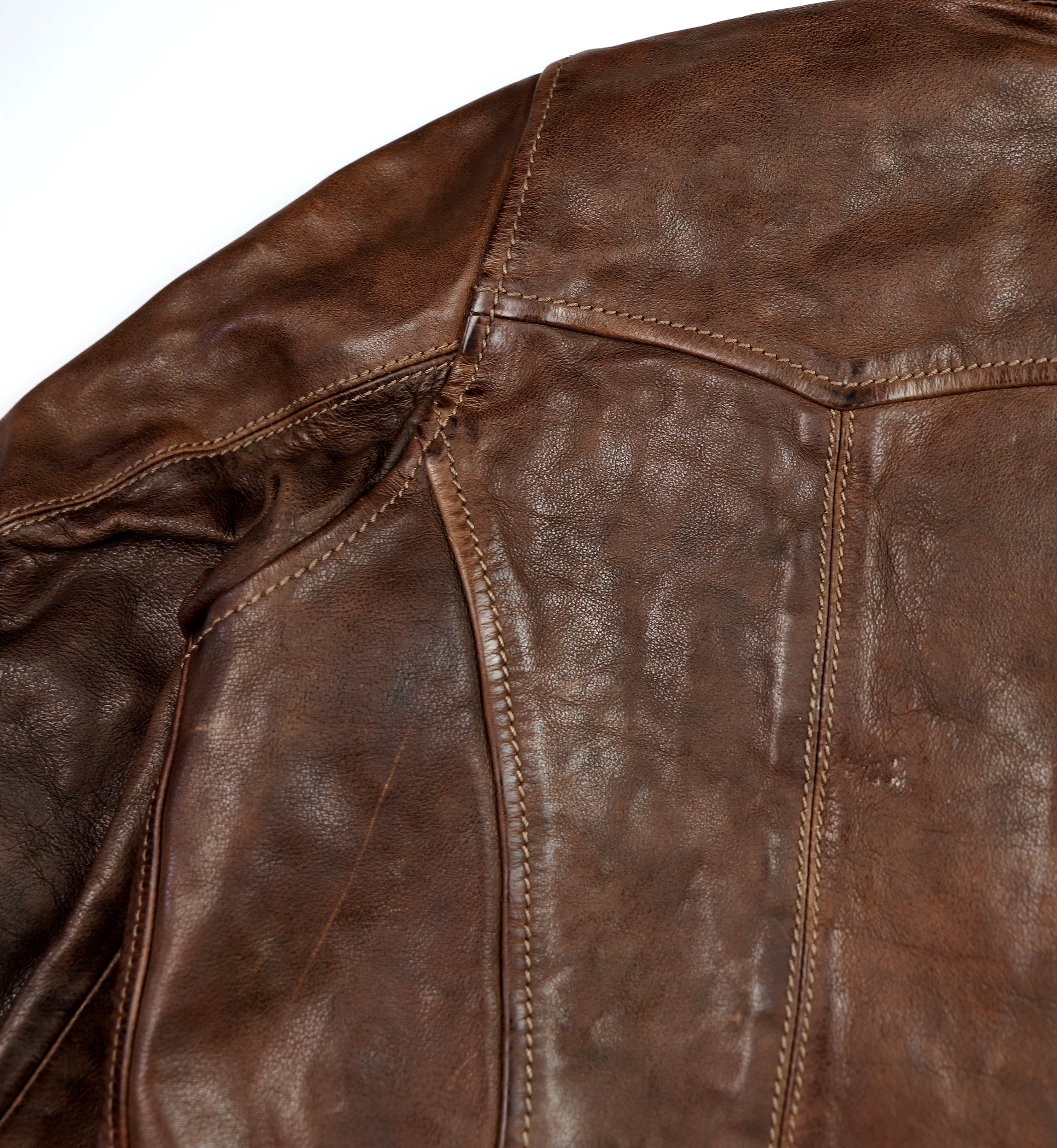 Thedi Aegean Half Belt, size Large, Hand-Dyed Cocoa Buffalo