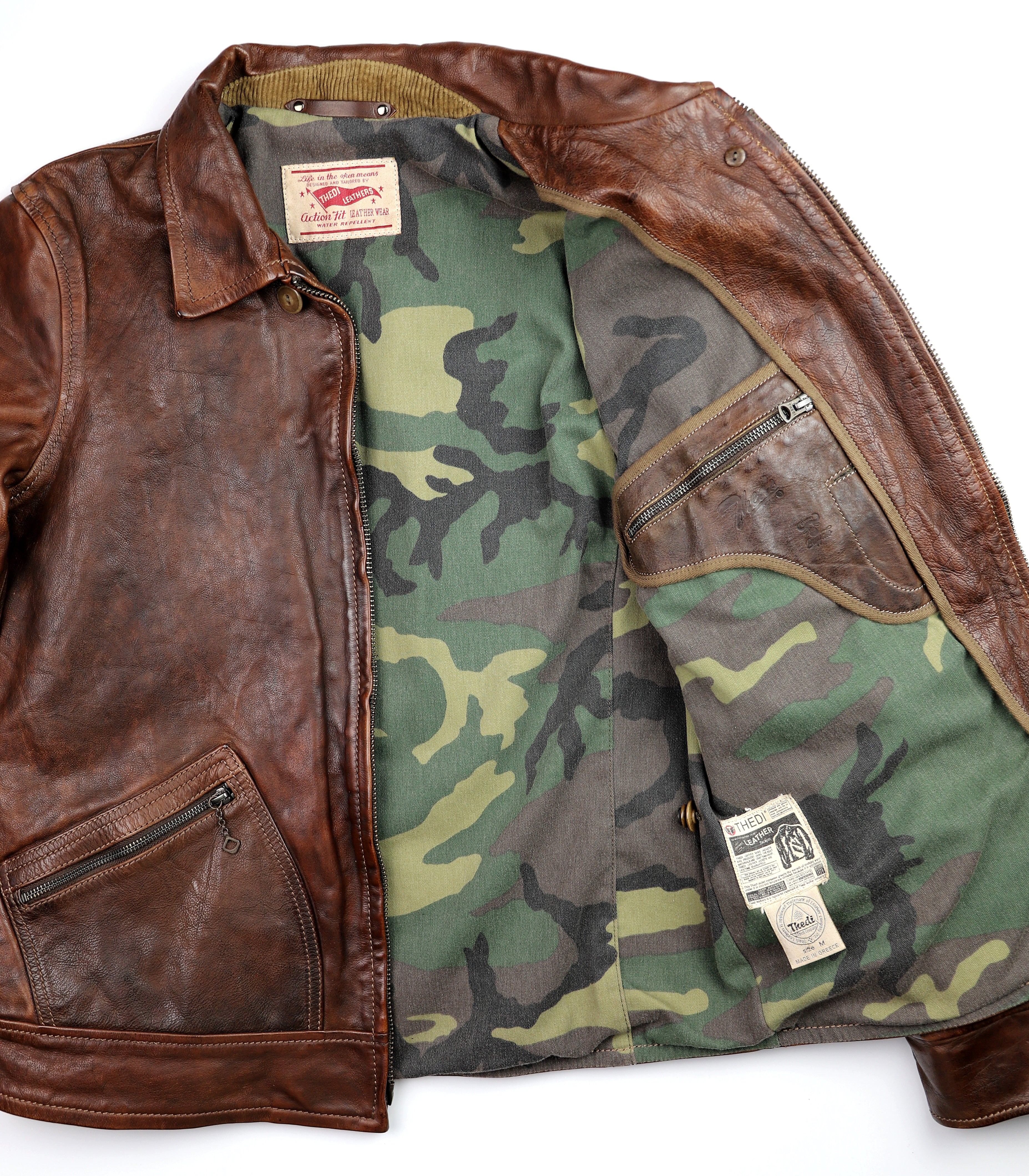 Thedi Aegean Half Belt, size Medium, Hand-Dyed Cocoa Buffalo