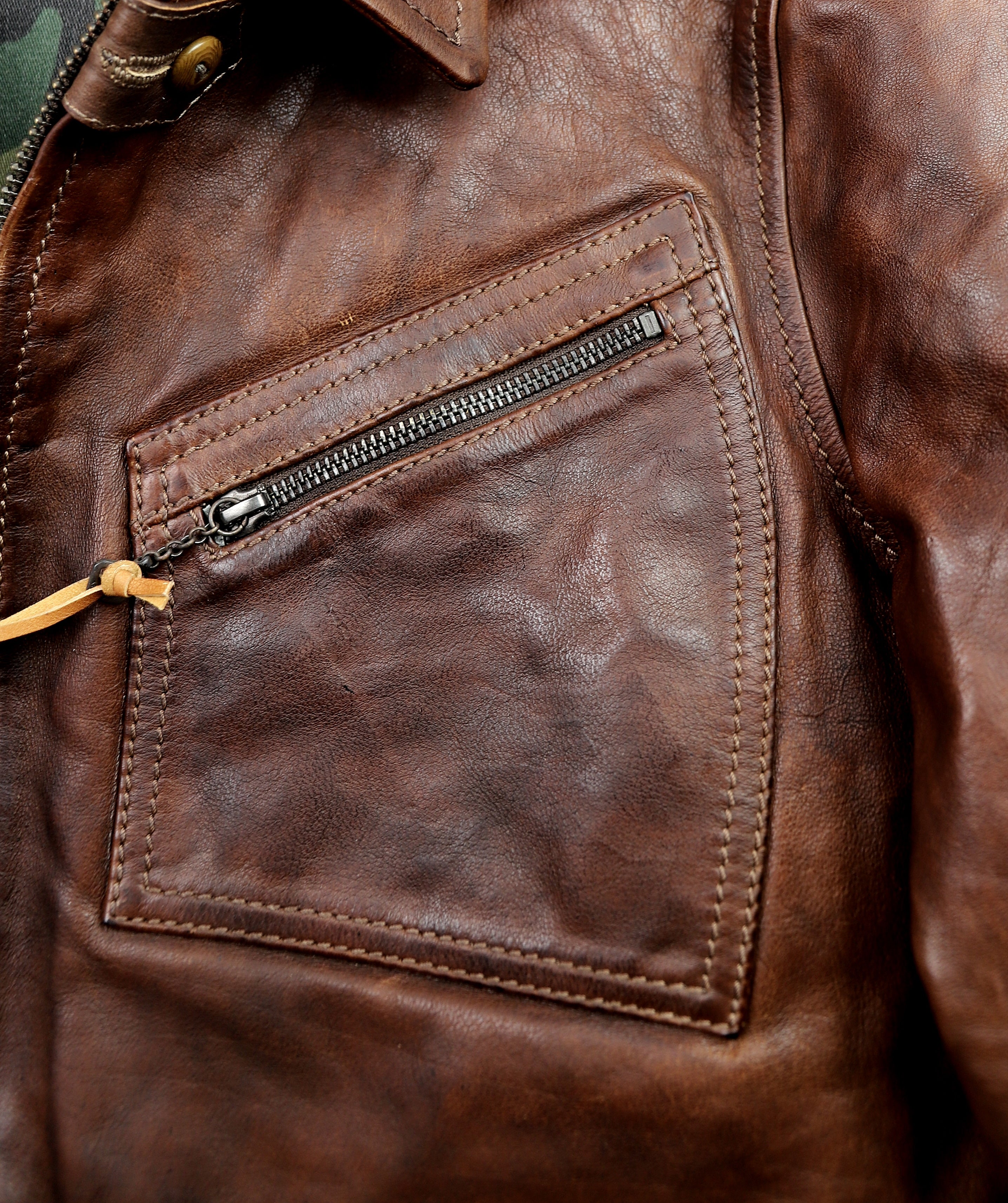 Thedi Aegean Half Belt, size Medium, Hand-Dyed Cocoa Buffalo