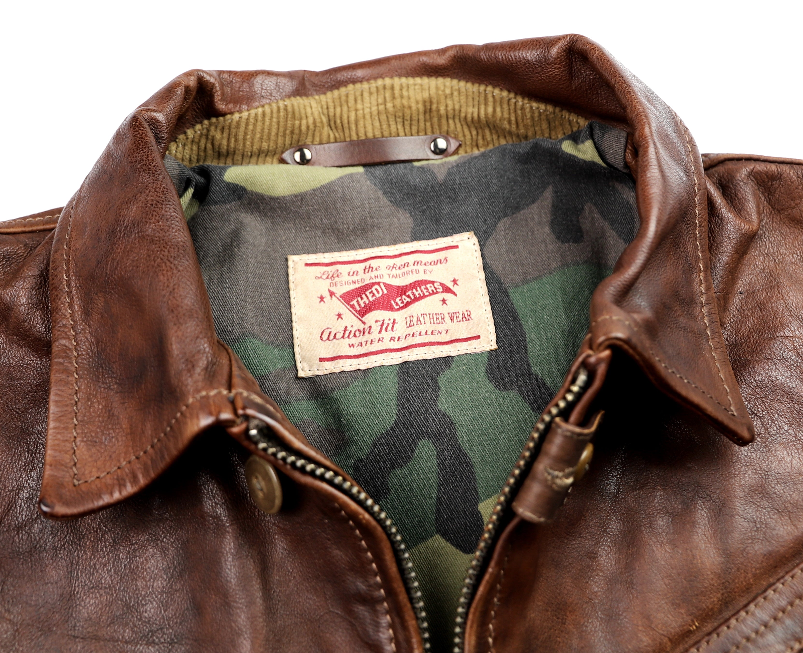 Thedi Aegean Half Belt, size Medium, Hand-Dyed Cocoa Buffalo