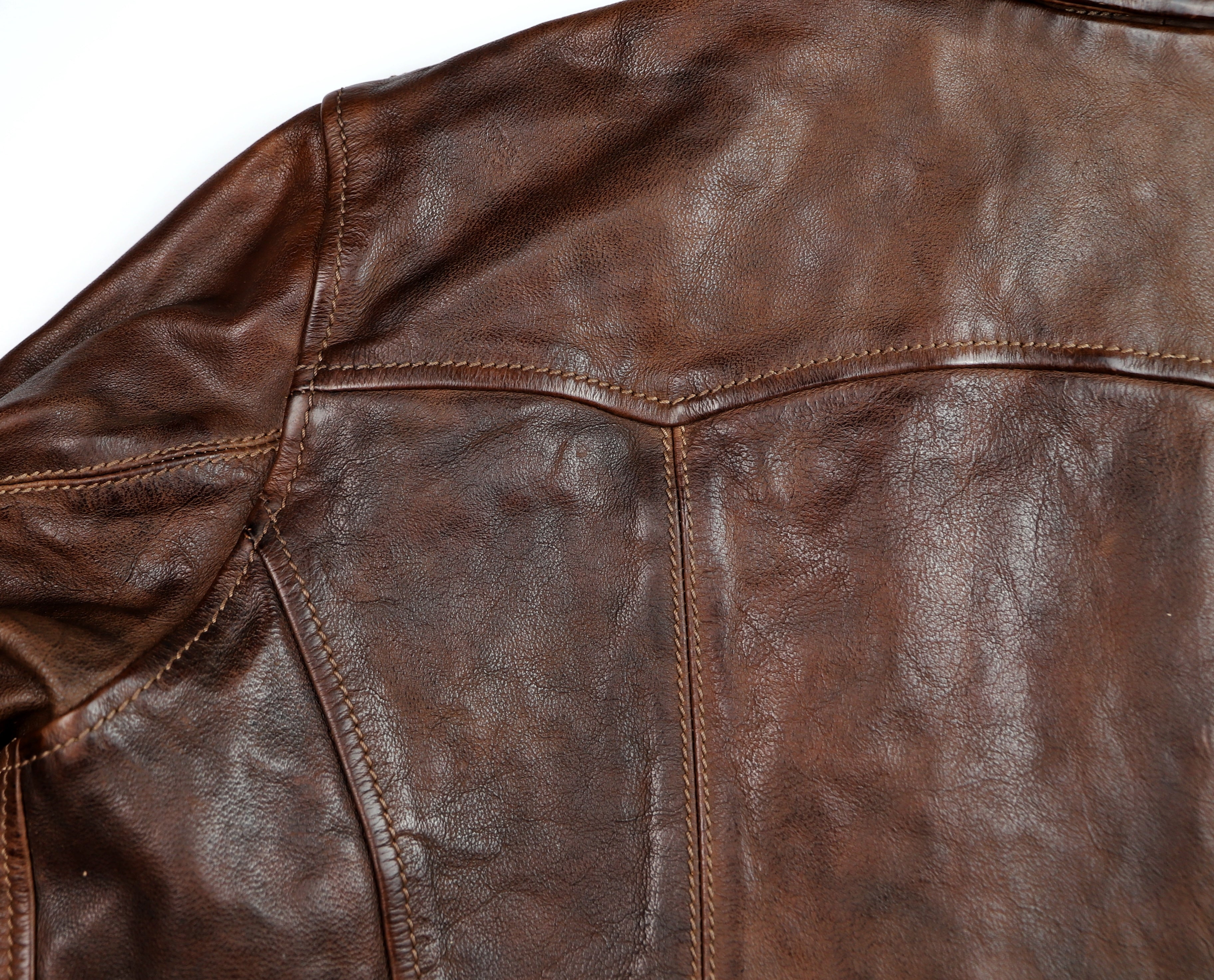 Thedi Aegean Half Belt, size XL, Hand-Dyed Cocoa Buffalo