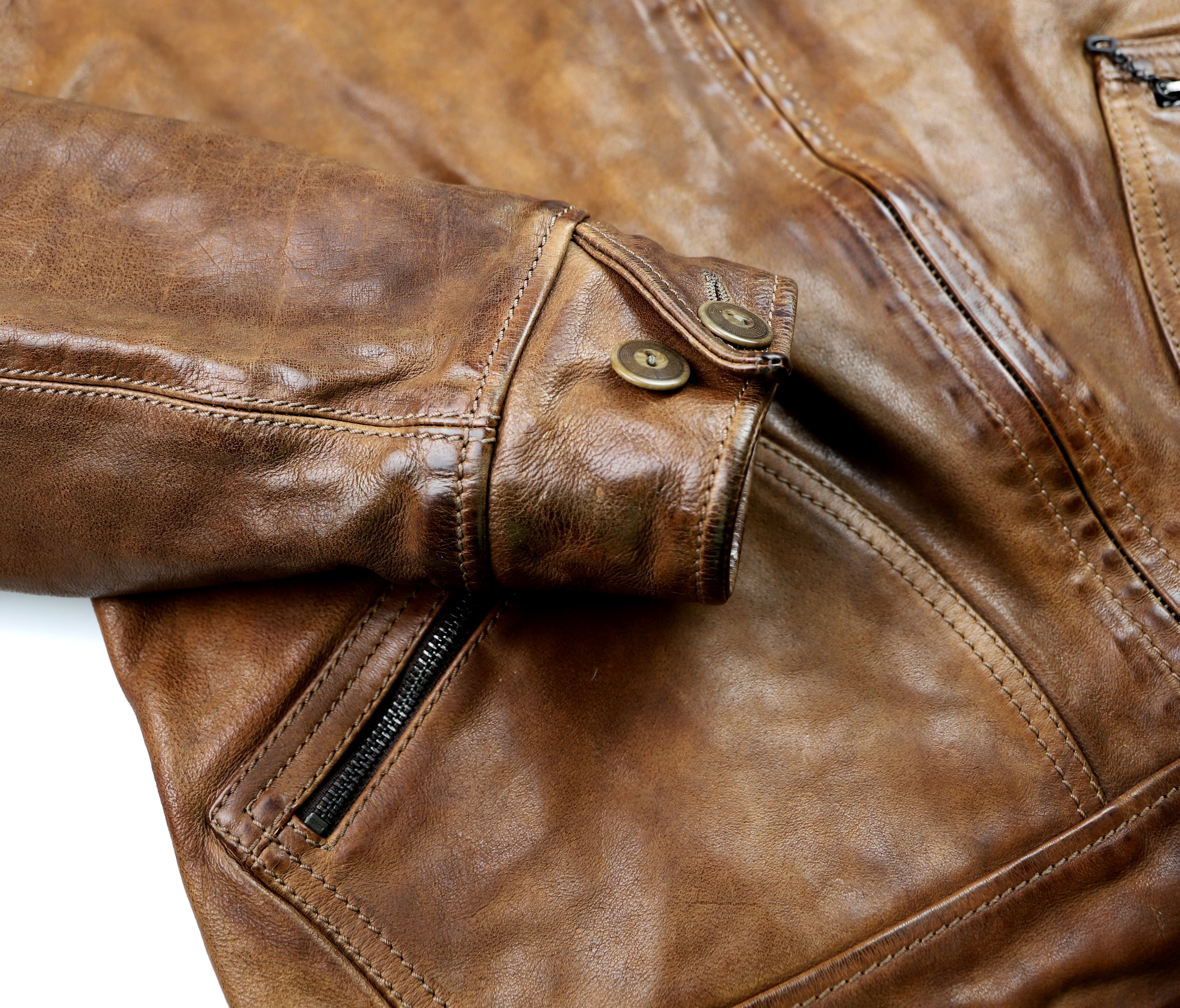 Thedi Aegean Half Belt, size XXL, Light Brown Buffalo