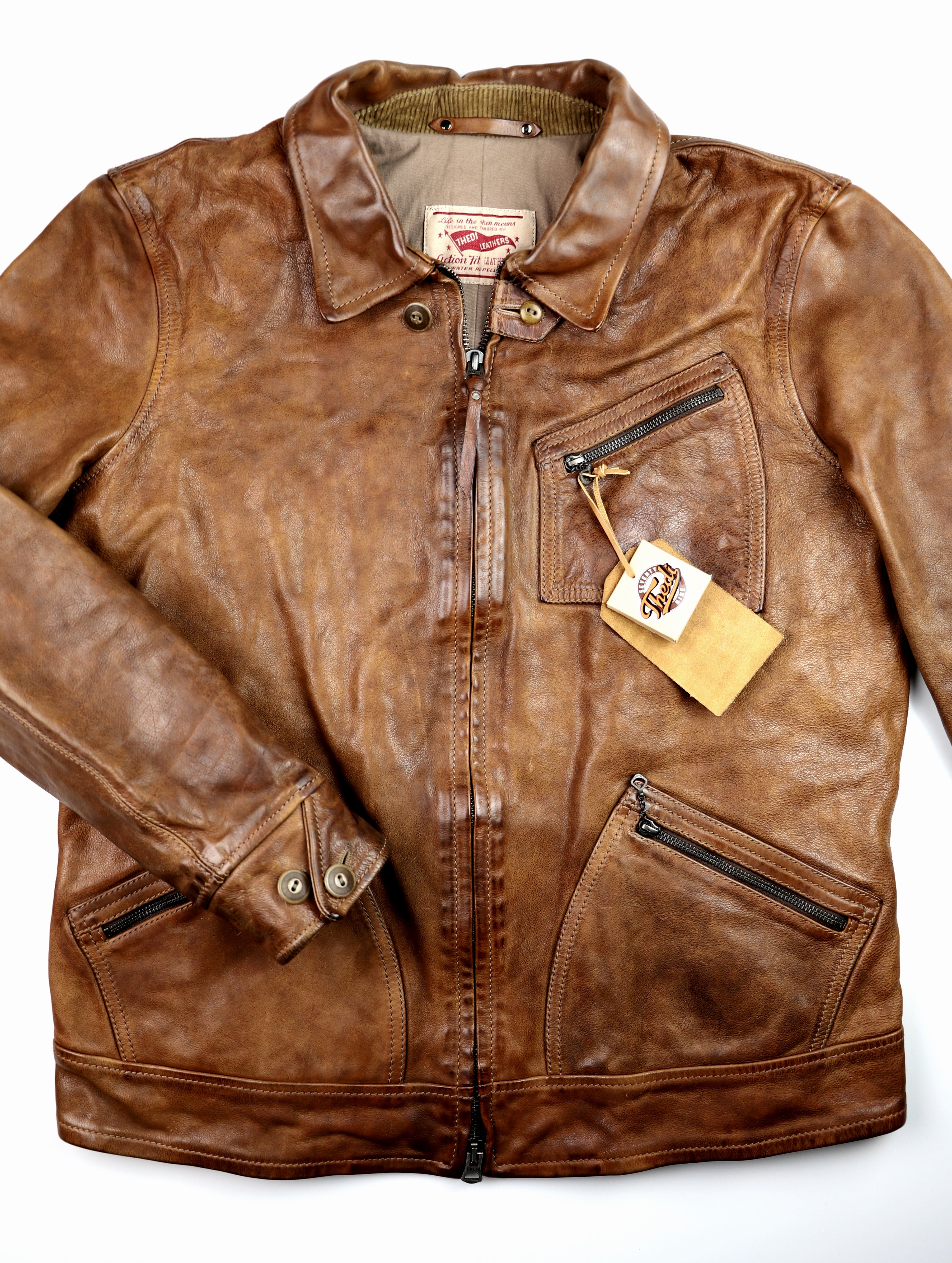 Thedi Aegean Half Belt, size XXL, Light Brown Buffalo