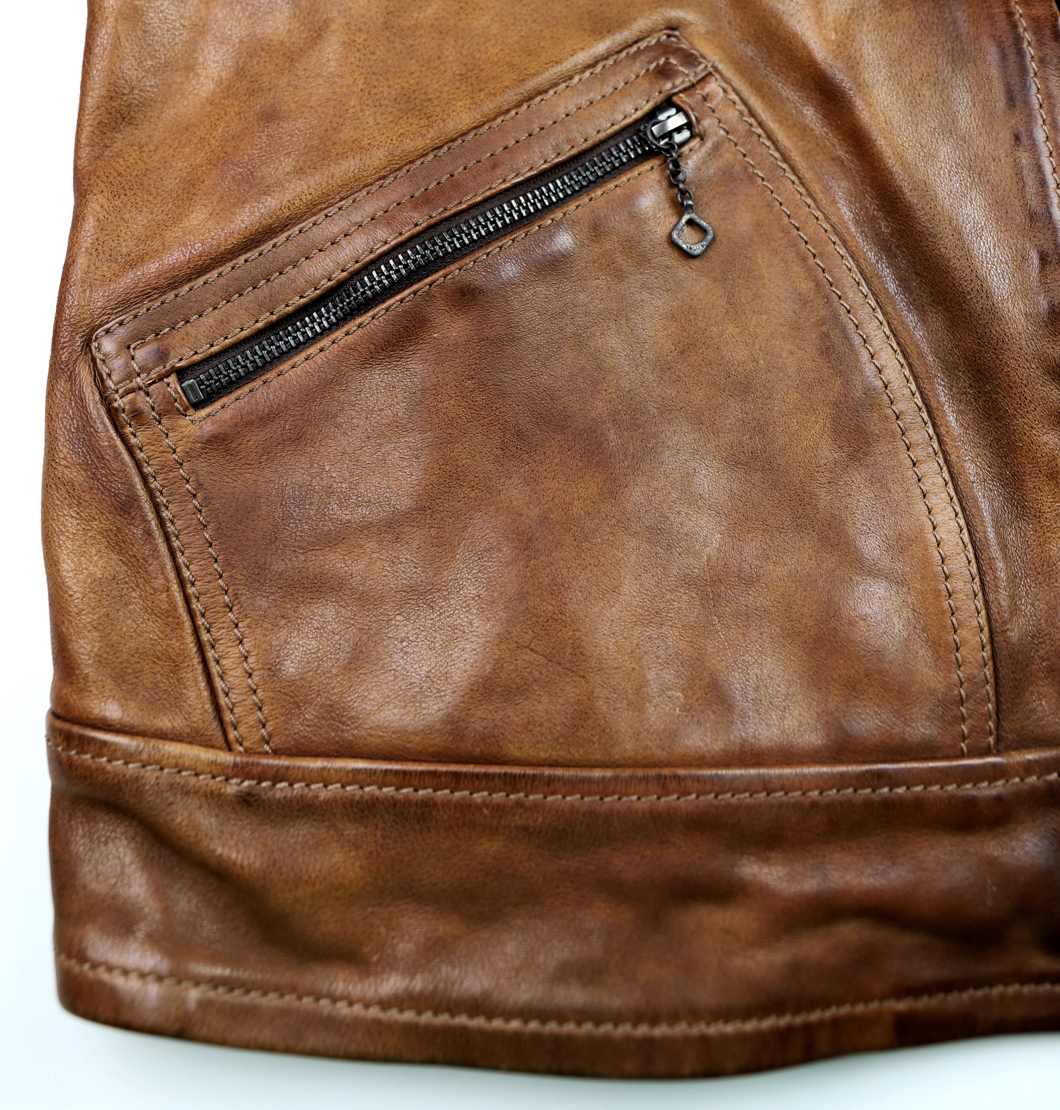 Thedi Aegean Half Belt, size XXL, Light Brown Buffalo