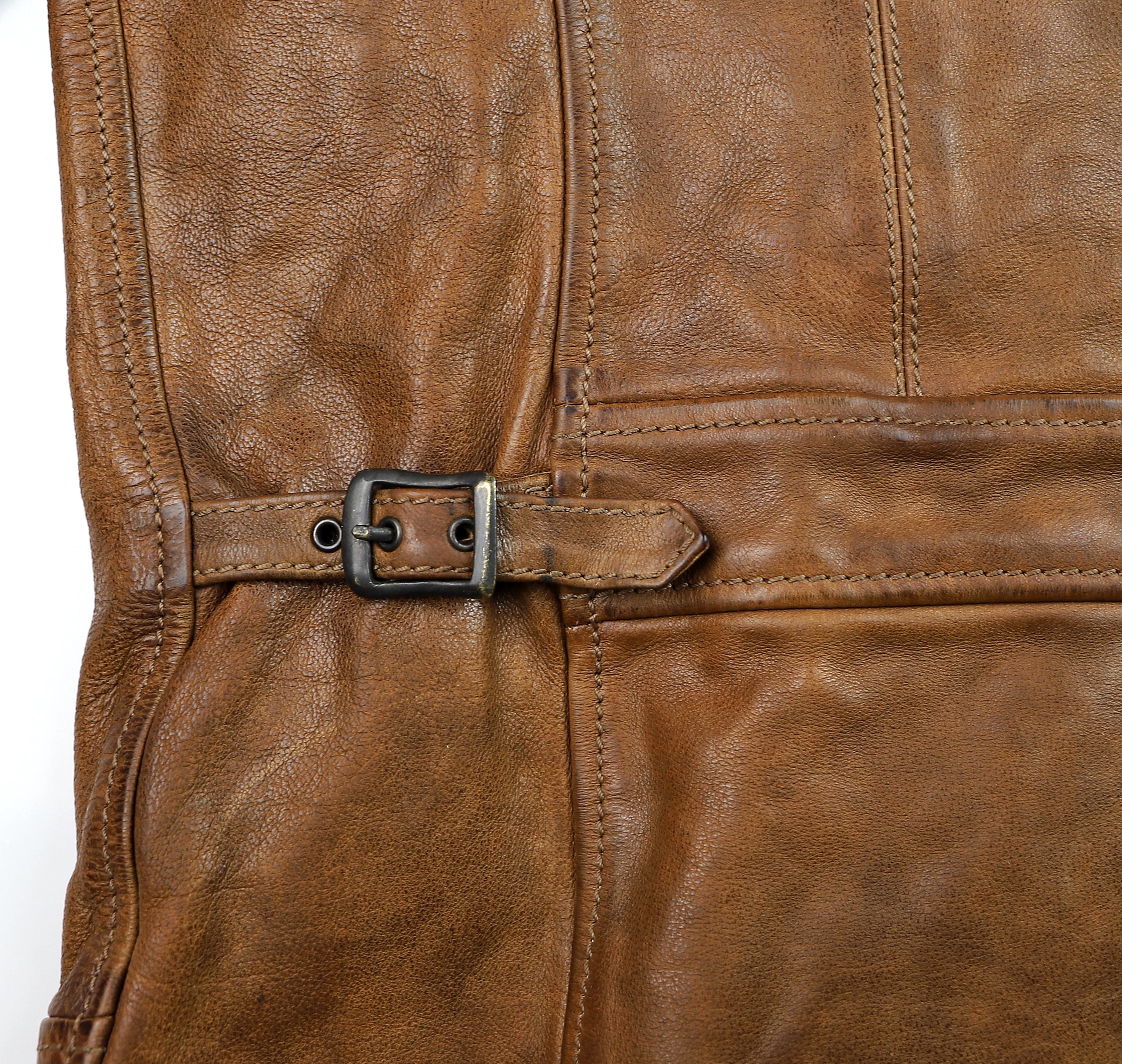 Thedi Aegean Half Belt, size XXL, Light Brown Buffalo