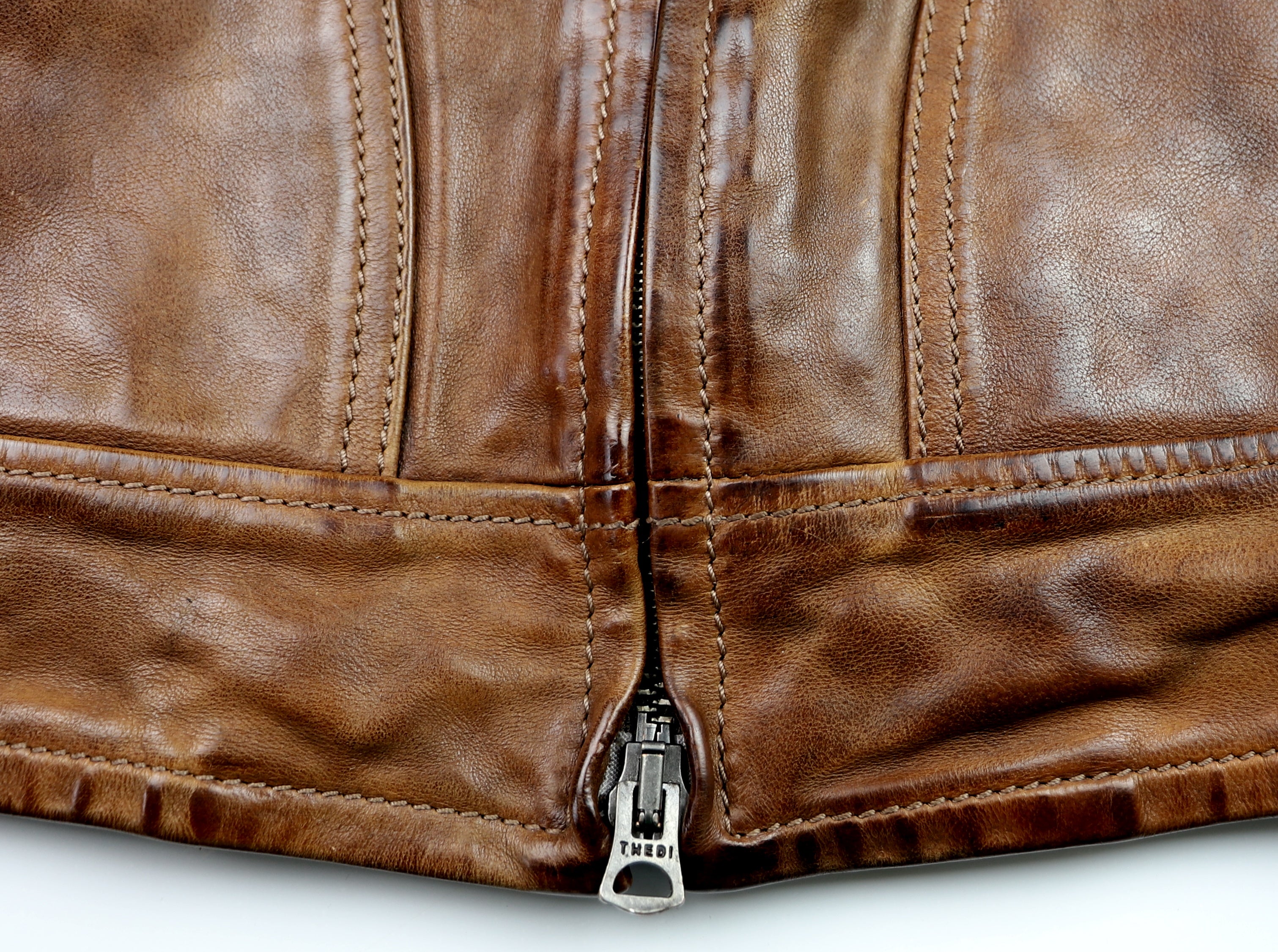 Thedi Aegean Half Belt, size Large, Light Brown Buffalo