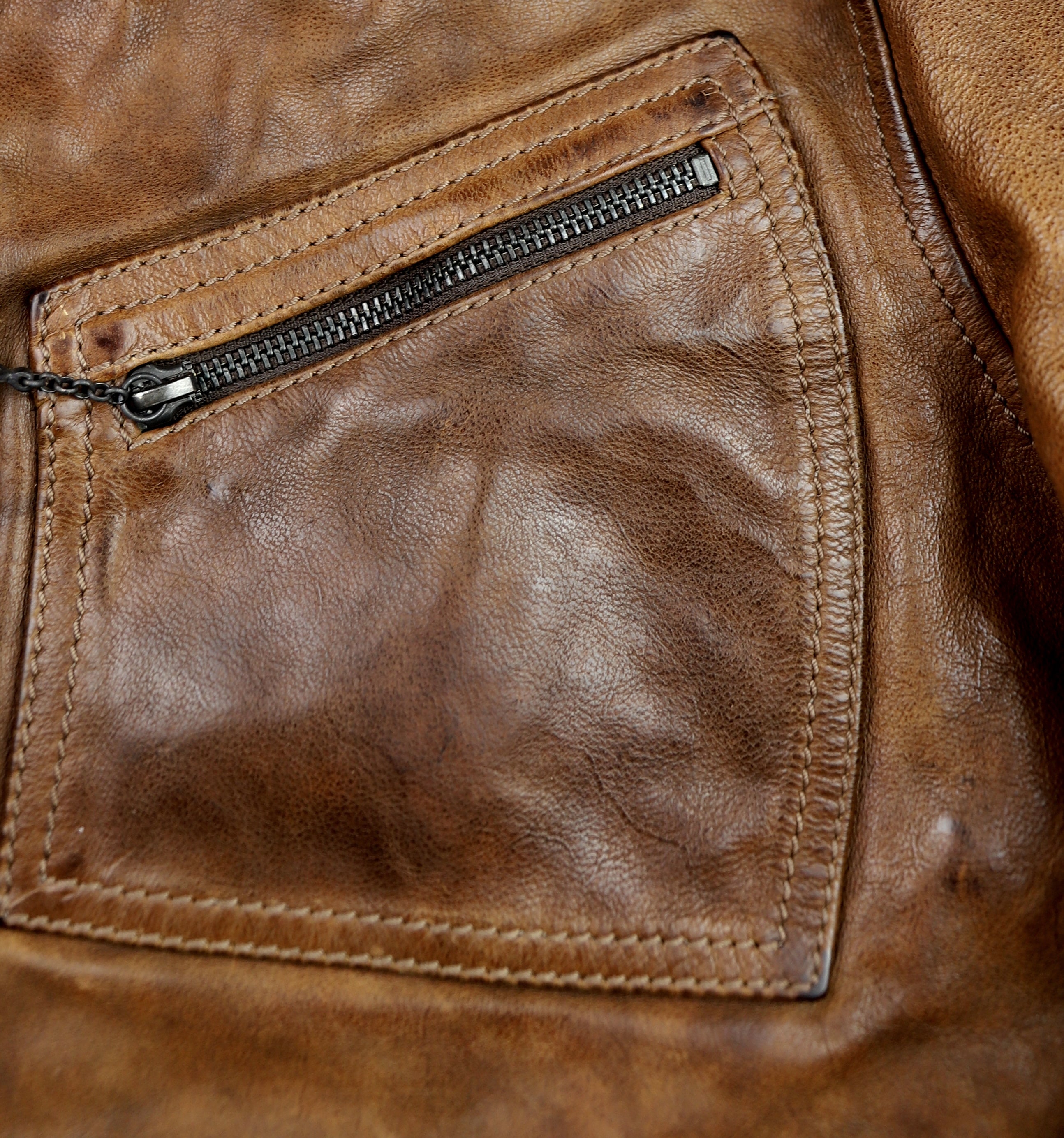 Thedi Aegean Half Belt, size Large, Light Brown Buffalo